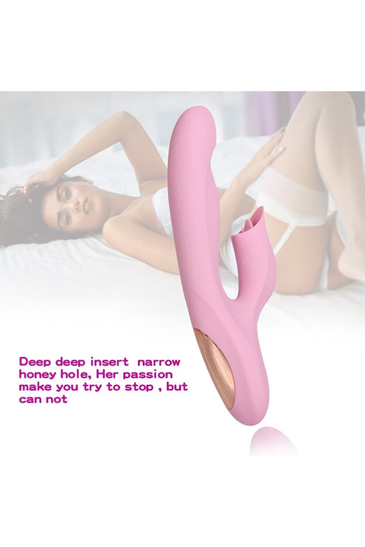 Erox Pearly Pi̇nk Di̇l Hareketli̇ G-Noktası Sti̇m&uuml;lasyon Vi̇brat&ouml;r