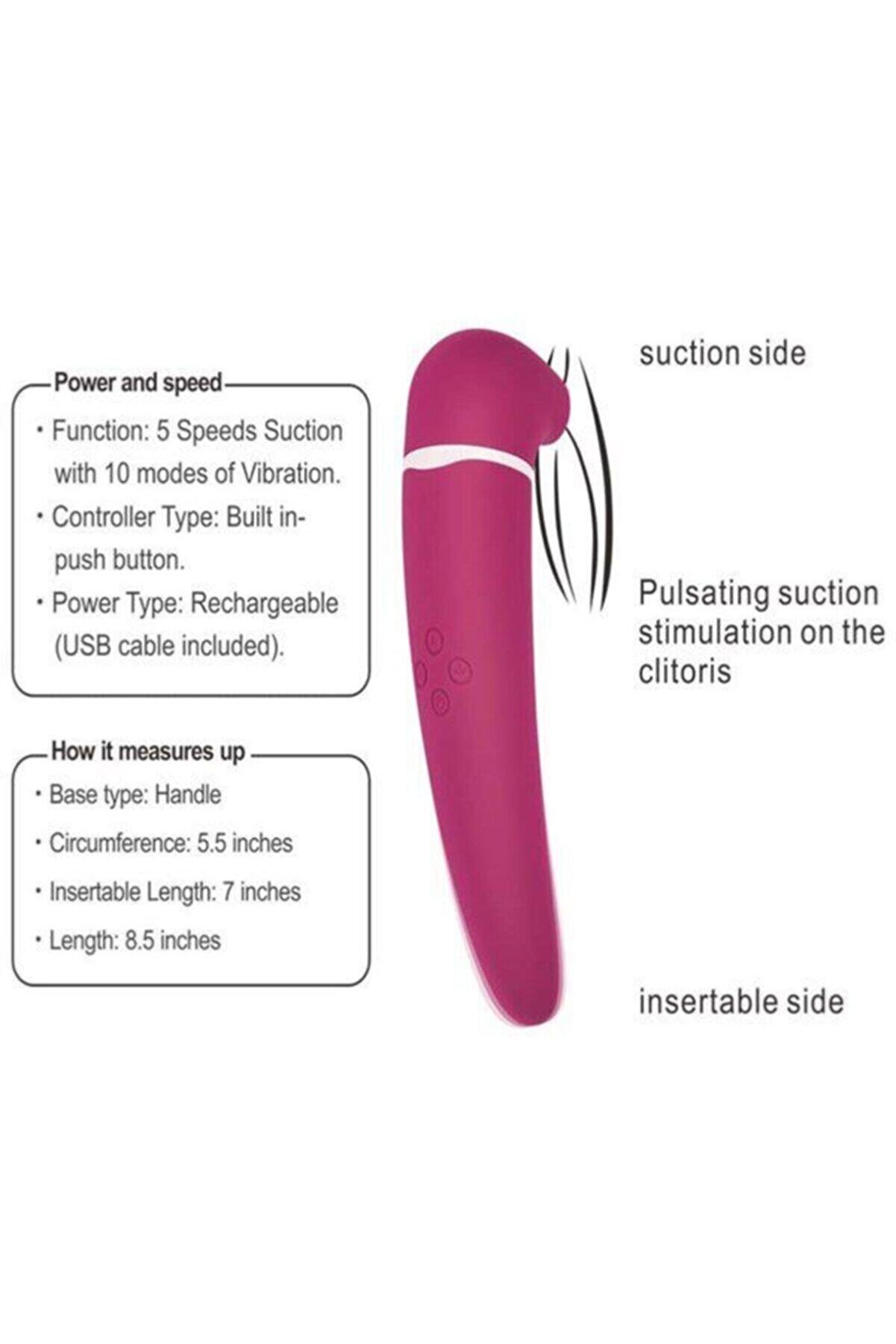 Lovetoy Partner Sucki̇ng Emi̇ş G&uuml;&ccedil;l&uuml; Kli̇tori̇s Vi̇brat&ouml;r