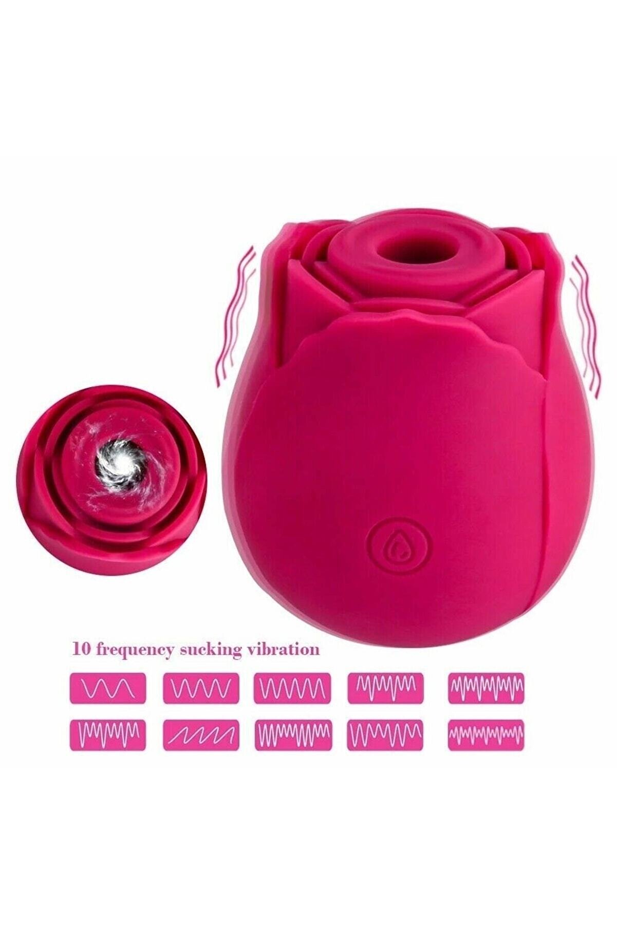 Erox Rose Emi̇ş G&uuml;&ccedil;l&uuml; G&uuml;l Vi̇brat&ouml;r