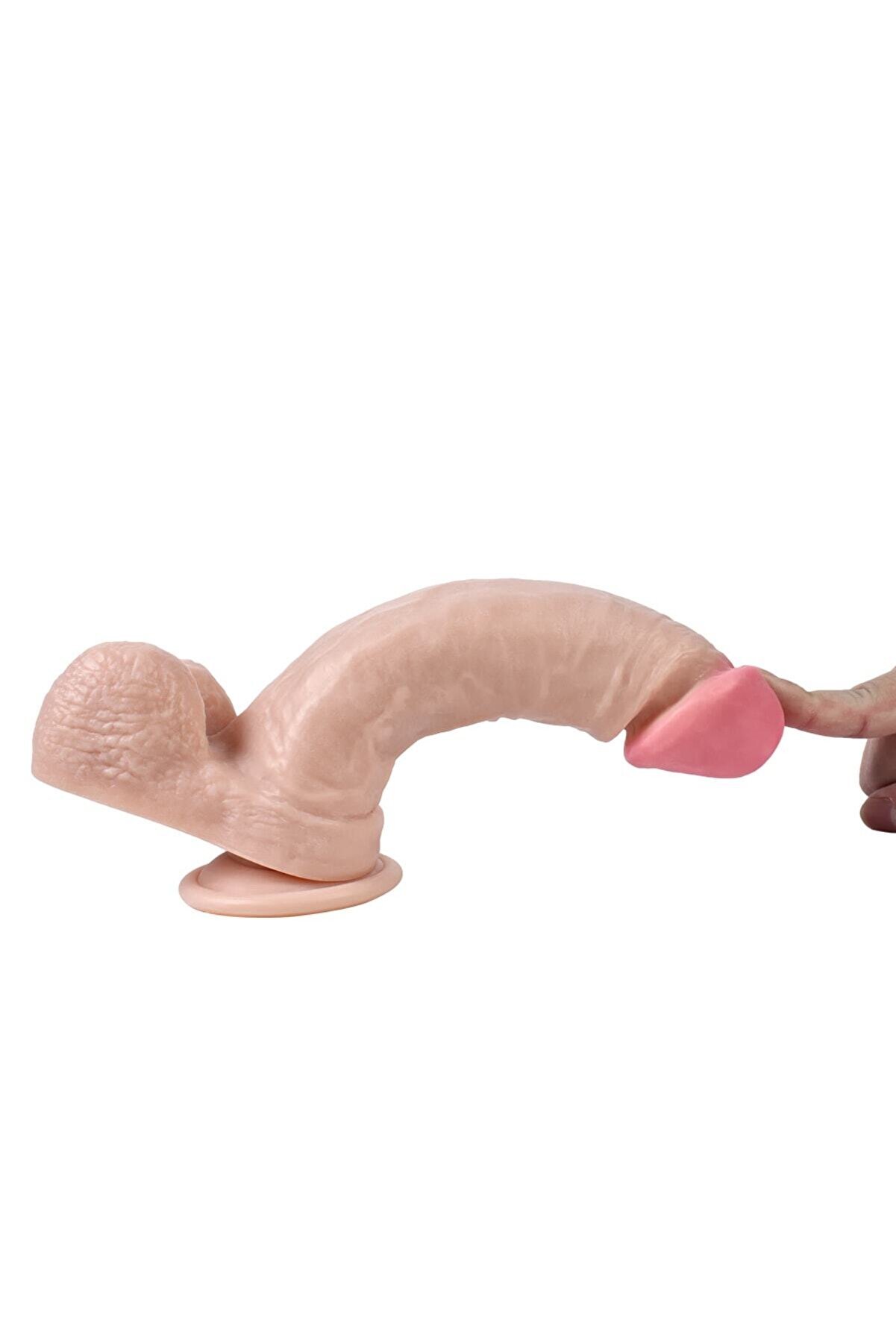 Meyrabest &Ouml;zel Işlenmi̇ş Damar Yapısı Di̇ldo Seri̇si̇ Wolf 22 Cm Yumuşak Reali̇sti̇k Dokulu Peni̇s