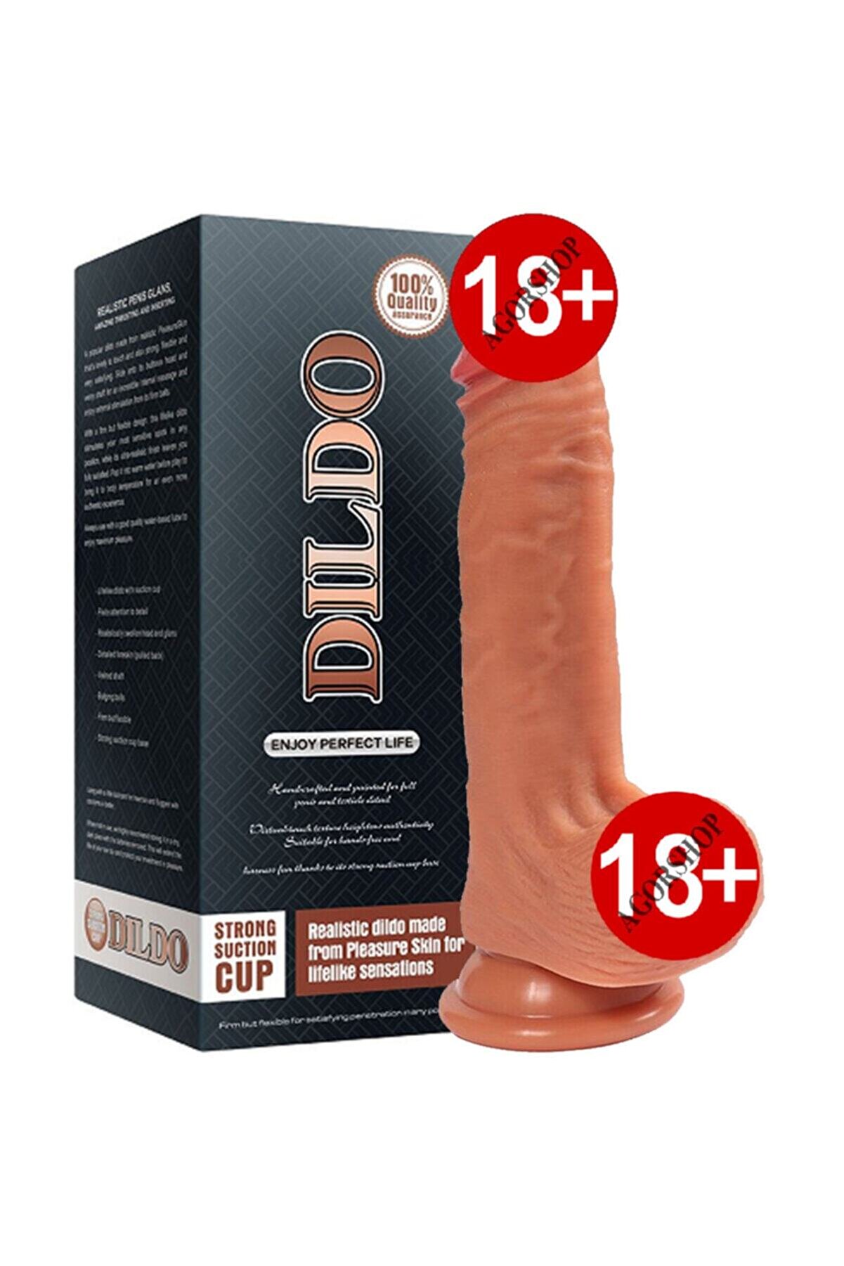Meyrabest Di̇ldo Seri̇es Di̇ego 19 Cm &Ccedil;i̇ft Katmanlı Ger&ccedil;ek&ccedil;i̇ Et Dokulu Reali̇sti̇k Peni̇s
