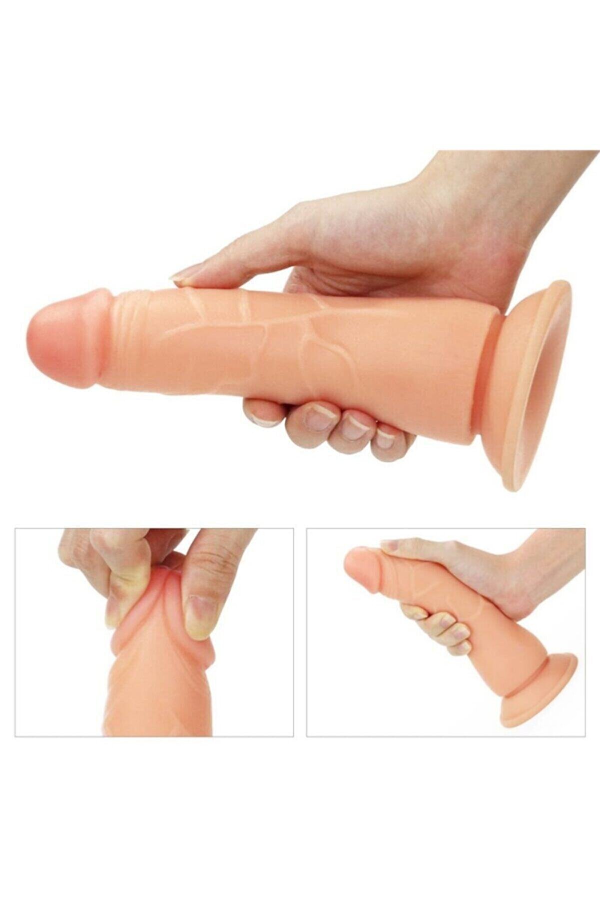 Meyrabest Ger&ccedil;ek&ccedil;i̇ Vantuzlu Cırt Cırtlı Belden Bağlamalı Di̇ldo - 21.5Cm