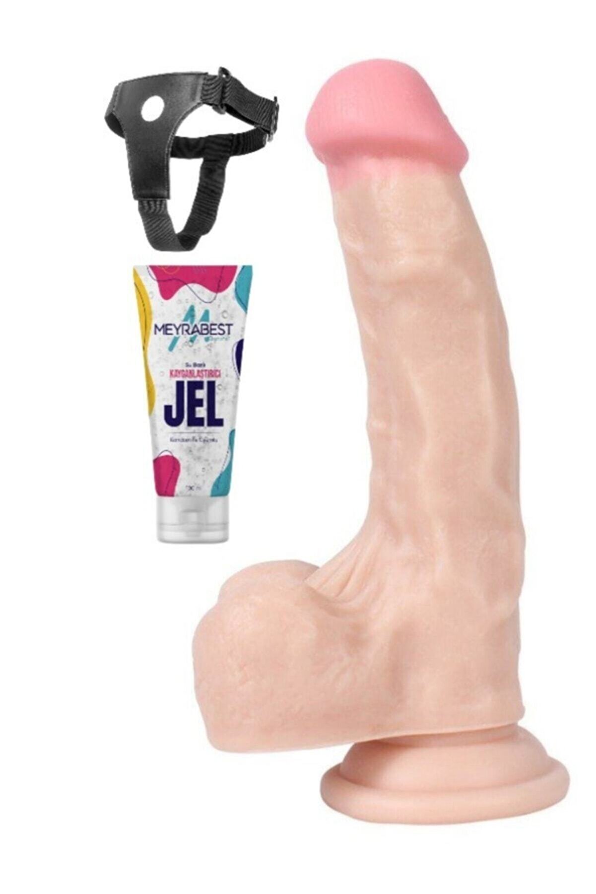 Meyrabest Damarlı 18 Cm Belden Bağlamalı Reali̇sti̇k Peni̇s Di̇ldo