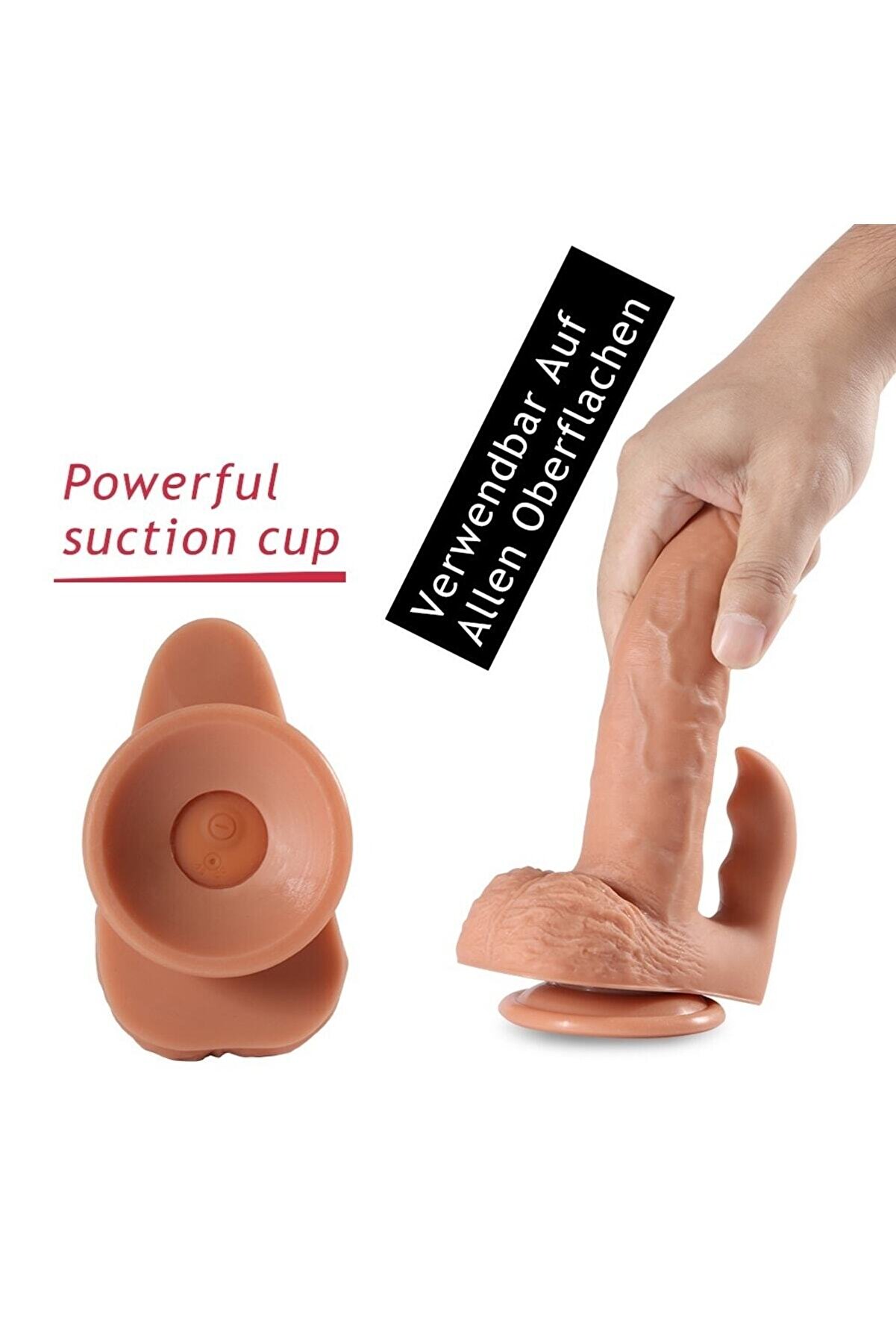 Meyrabest Di̇ldo Seri̇es Sallama Modlu Kemerli̇ Reali̇sti̇k Vi̇brat&ouml;r 21.5 Cm