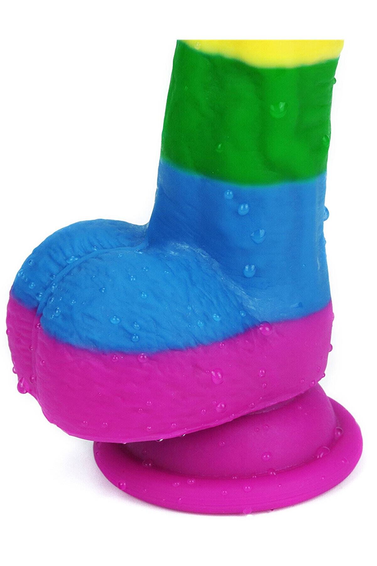 Meyrabest 20 Cm Yumuşak Dokulu Renkli̇ G&ouml;kkuşağı Di̇ldo