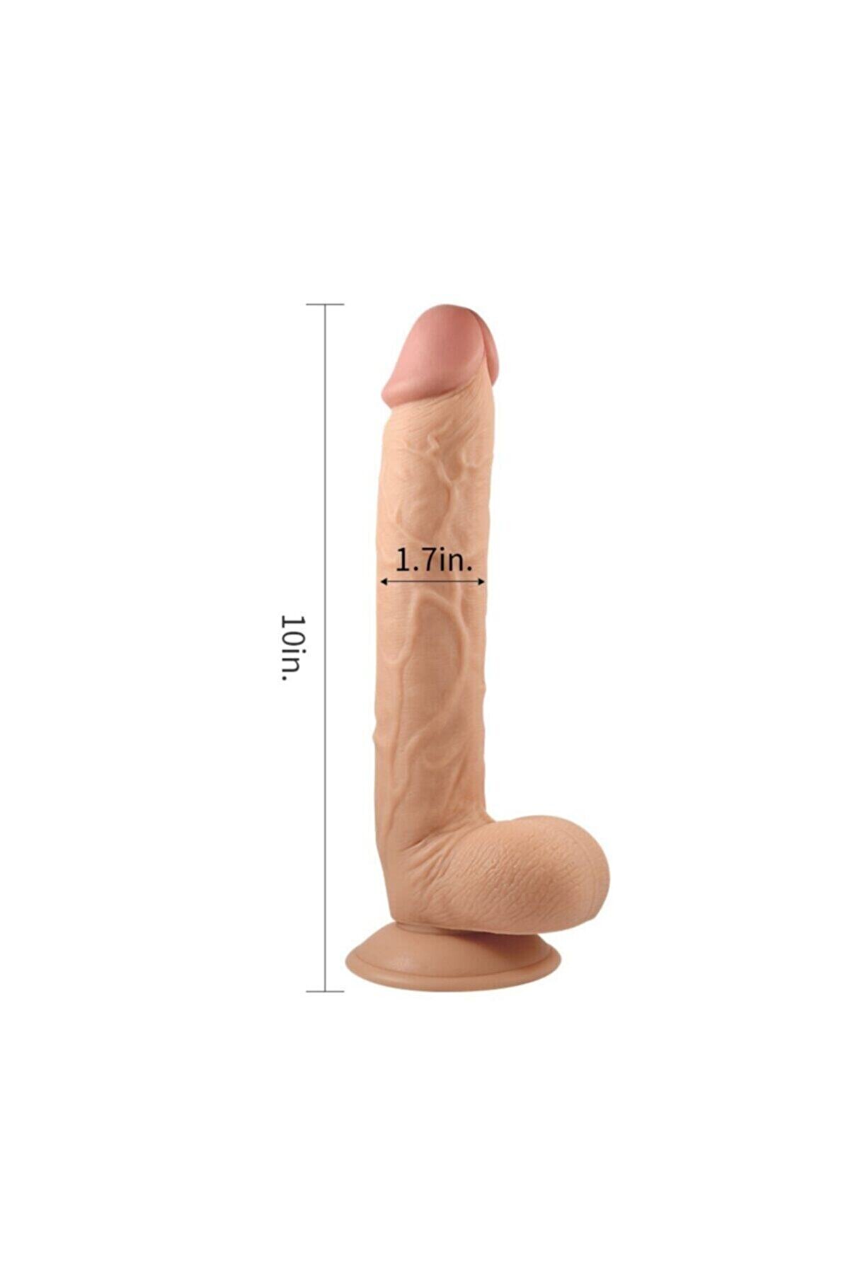 Meyrabest Lovetoy Ki̇ng Si̇zed 26 Cm &Ouml;zel Kalın Damarlı Reali̇sti̇k Peni̇s Lv2205