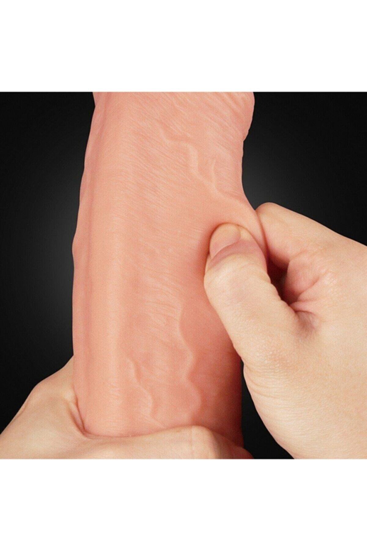 Meyrabest Nature Cock Ekstra Yumuşak &Ouml;zel &Ccedil;i̇ft Dokulu 28 Cm Reali̇sti̇k Peni̇s Lv411011