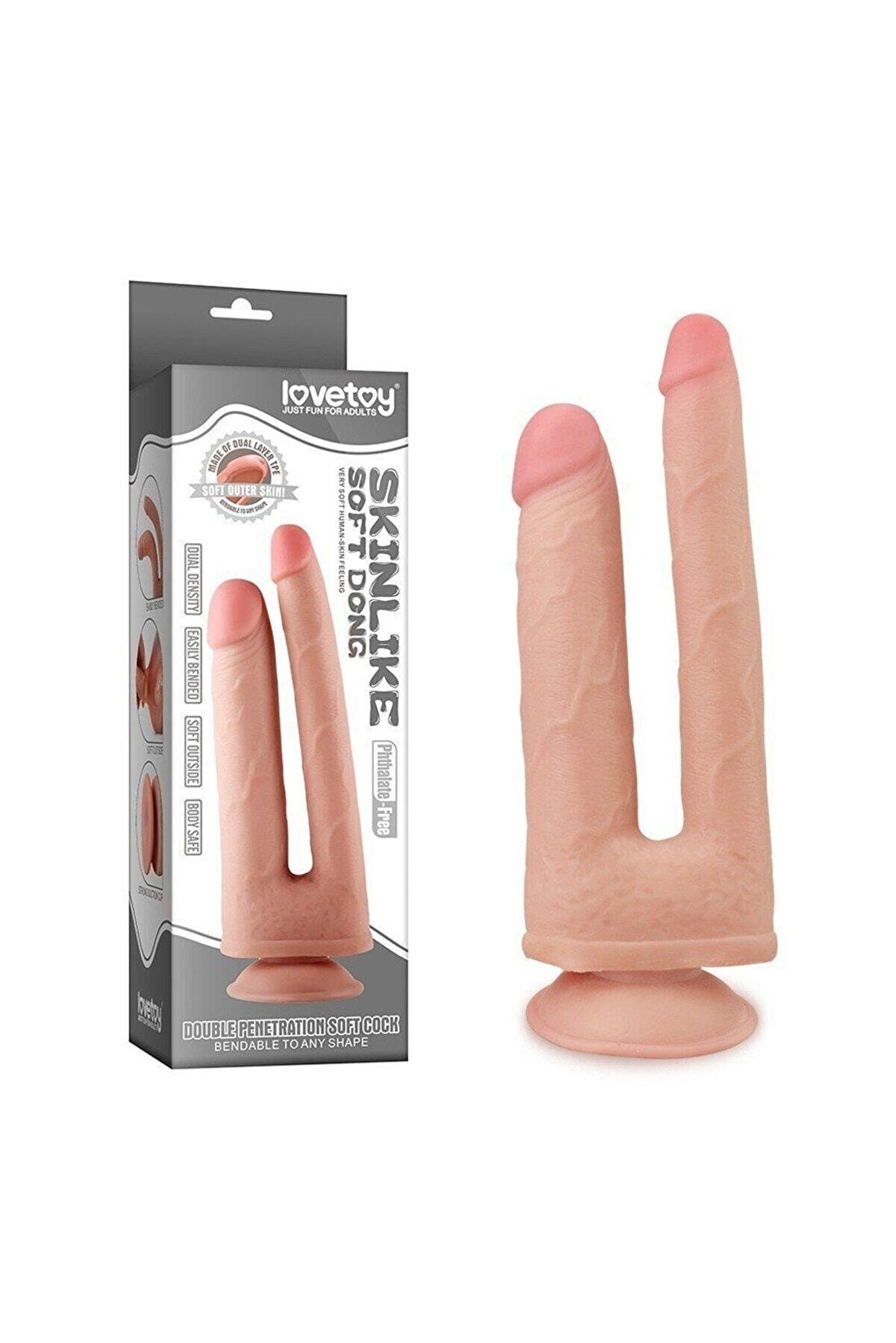 Meyrabest Lovetoy Sli̇di̇ng Ski̇n Hareketli̇ Deri̇ &Ouml;zelli̇kli̇ &Ccedil;i̇ft Taraflı Reali̇sti̇k Peni̇s