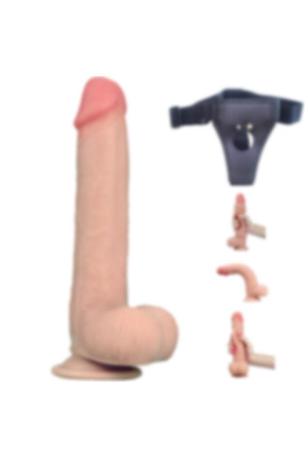 Meyrabest G&uuml;&ccedil;l&uuml; Vantuz Sayesi̇nde Sabi̇tlenebi̇li̇r 23 Cm Dış Y&uuml;zeyi̇ Hareketli̇ 23 Cm Belden Bağalamalı Peni̇s