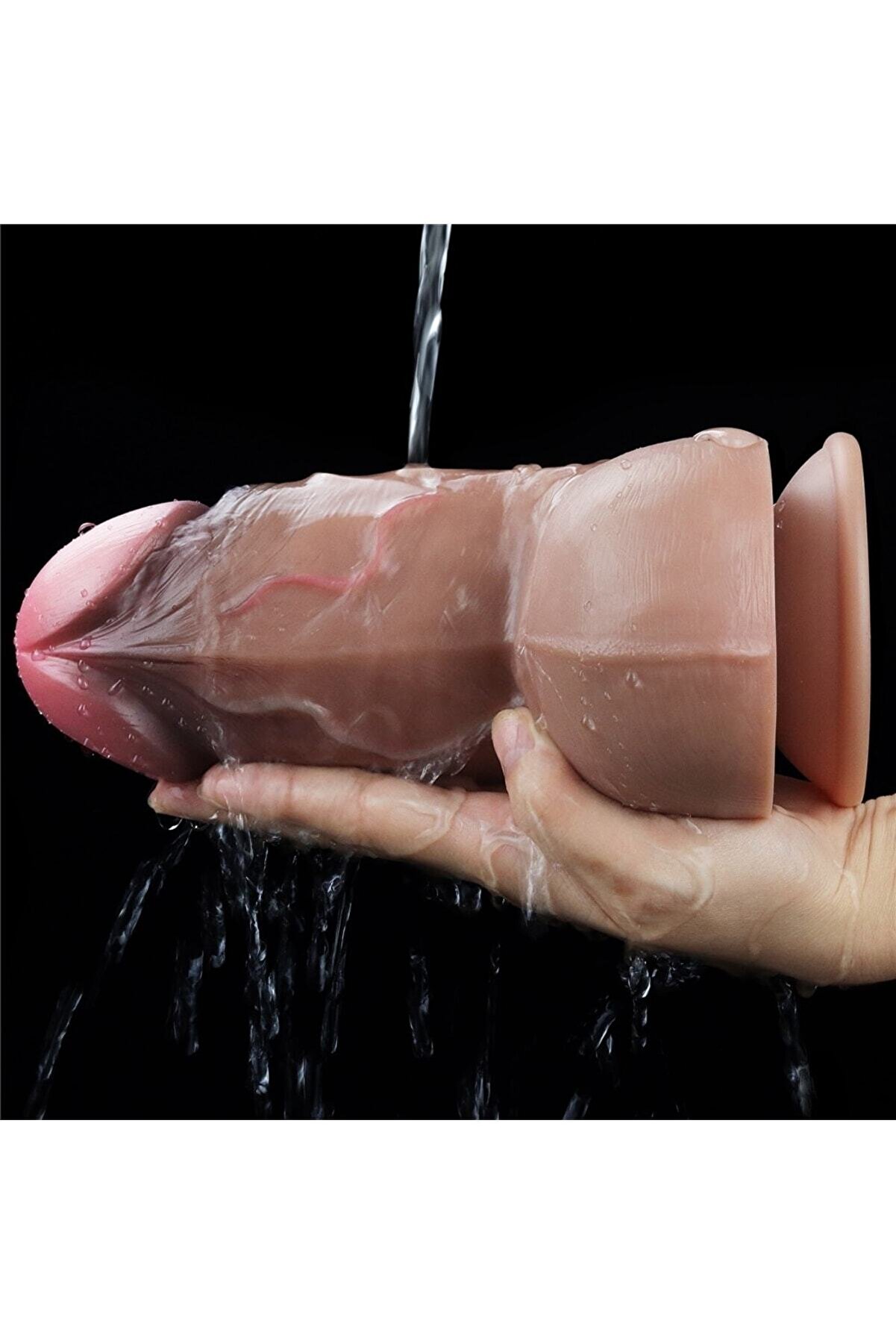 Meyrabest 18,2 Cm 7.0   Dual Layered Plati̇num Si̇li̇cone Cock Di̇ldo