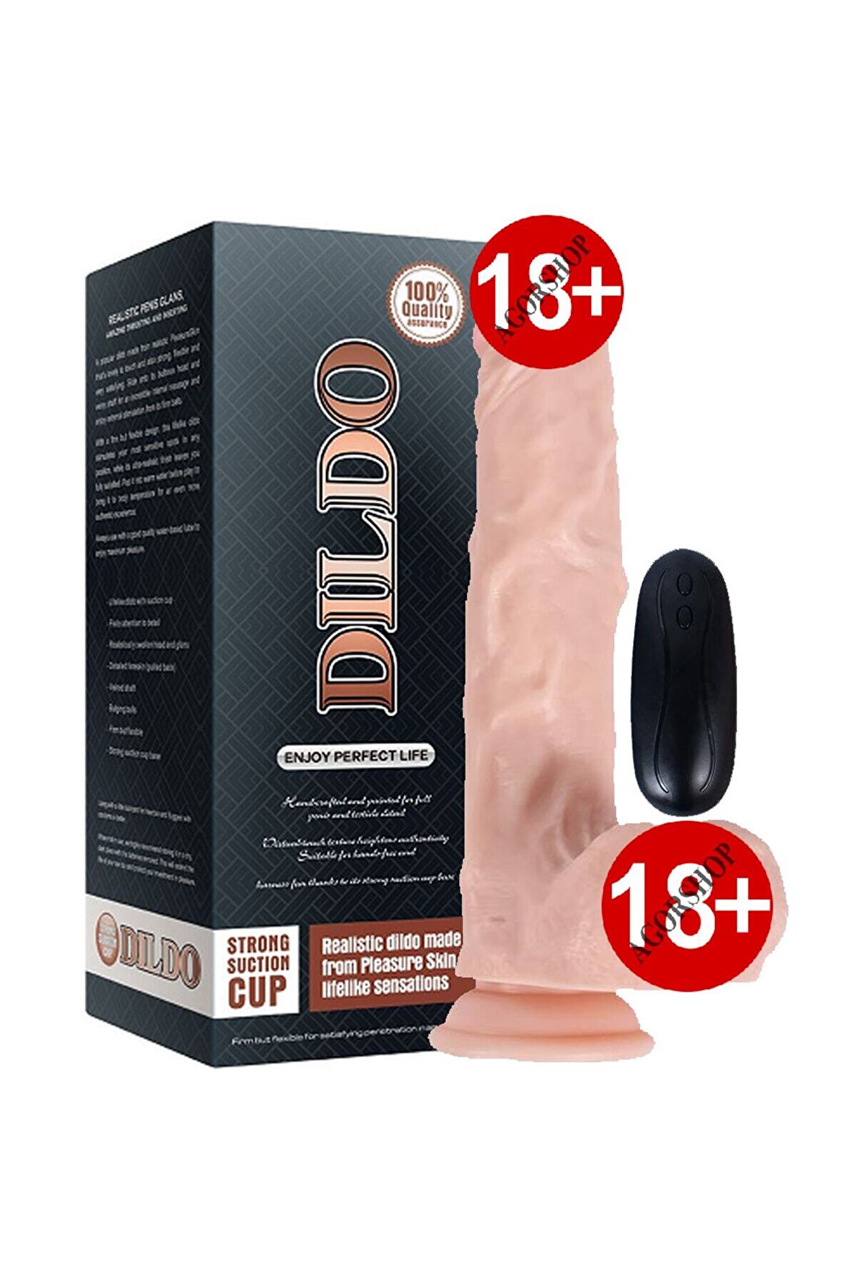 Meyrabest Di̇ldo Seri̇es Hero 10 Modlu Reali̇sti̇k Ti̇treşi̇mli̇ Peni̇s 22.5 Cm