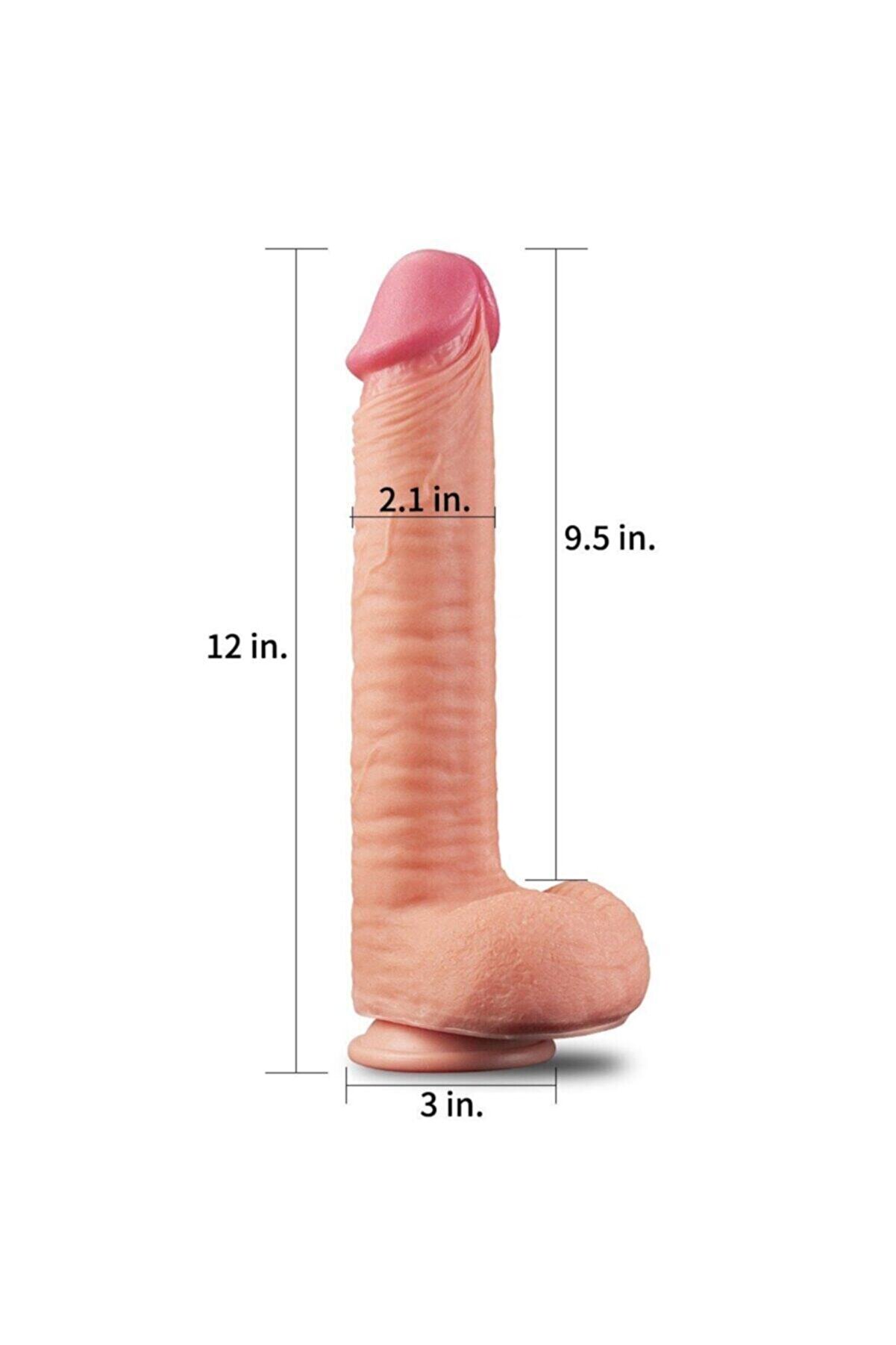 Meyrabest &Ouml;zel Seri̇ Esktra Yumuşak Dokulu &Ccedil;i̇ft Katmanlı Reali̇sti̇k Peni̇s 30 Cm