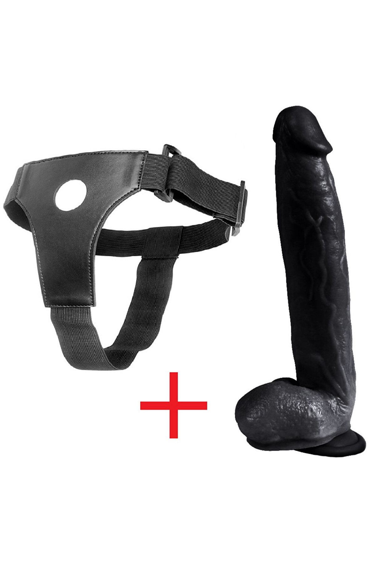 Meyrabest Blade Kalın Damarlı 30 Cm S&uuml;per Reali̇sti̇k Belden Bağlamalı Kemerli̇ Peni̇s