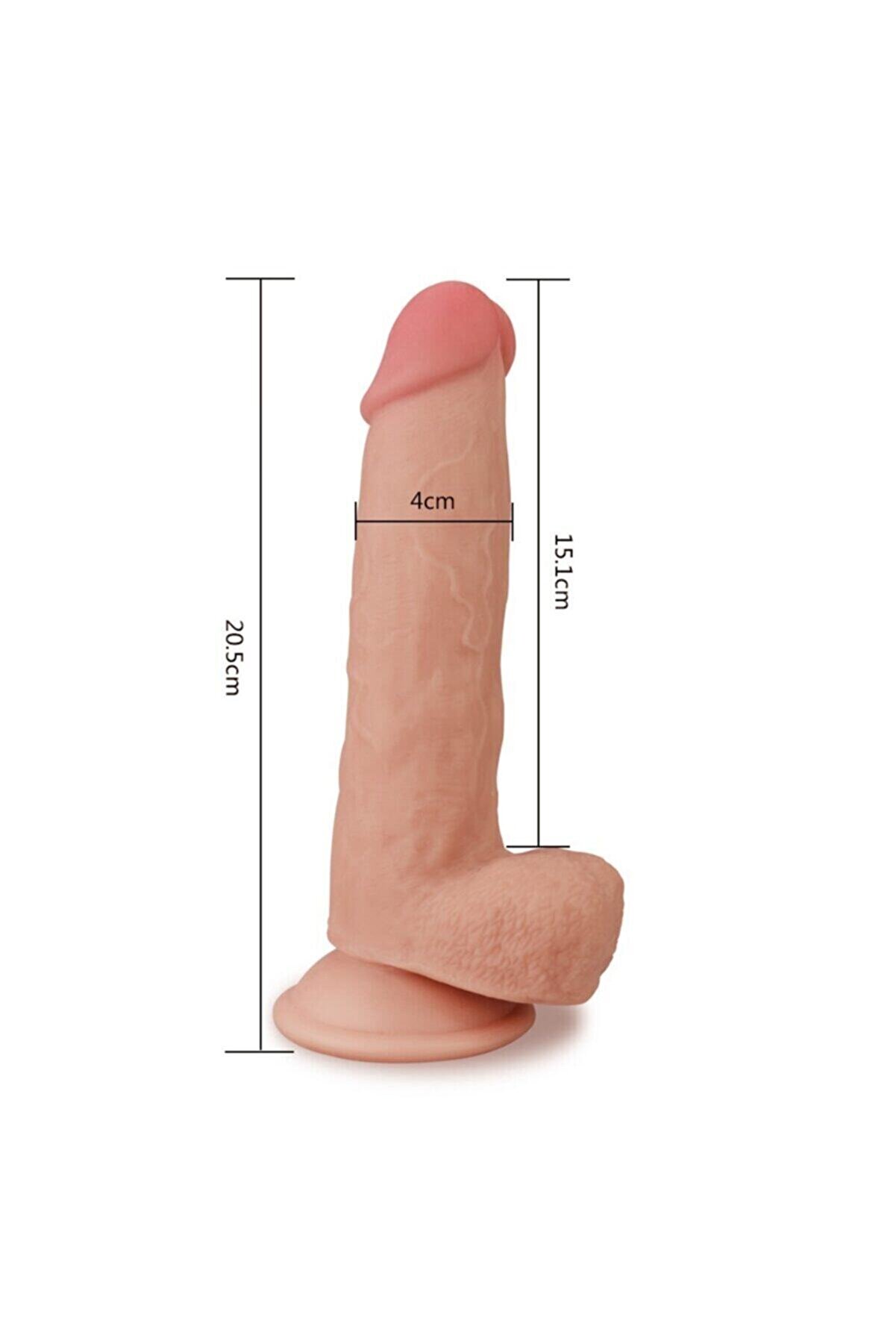 Meyrabest Lovetoy Sli̇di̇ng Ski̇n Hareketli̇ Deri̇ &Ouml;zelli̇kli̇ Reali̇sti̇k Peni̇s 20 Cm