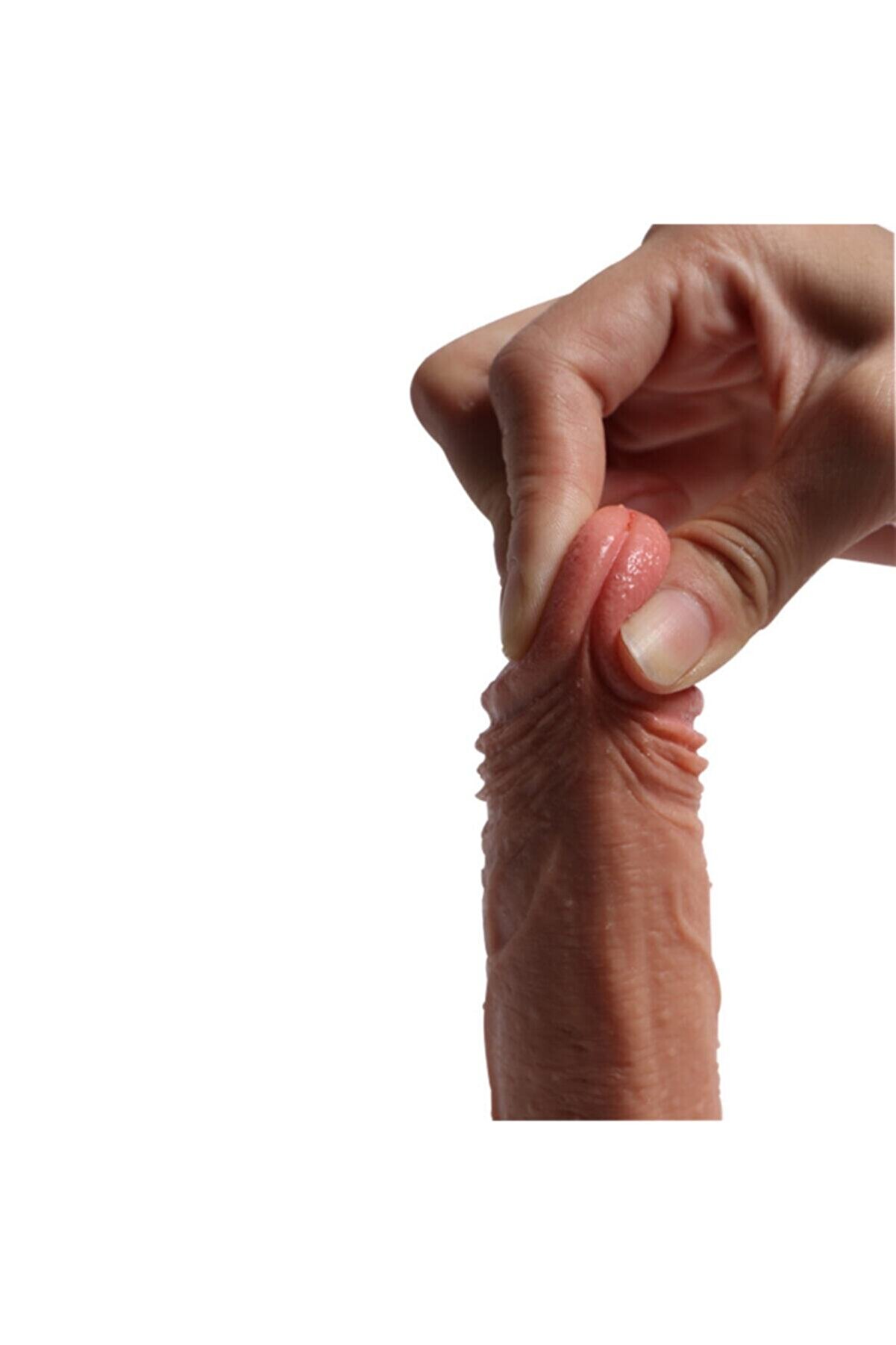 Meyrabest 18 Cm &Ccedil;i̇ft Katmanlı Ekstra Yumuşak Et Dokulu Reali̇sti̇k Peni̇s