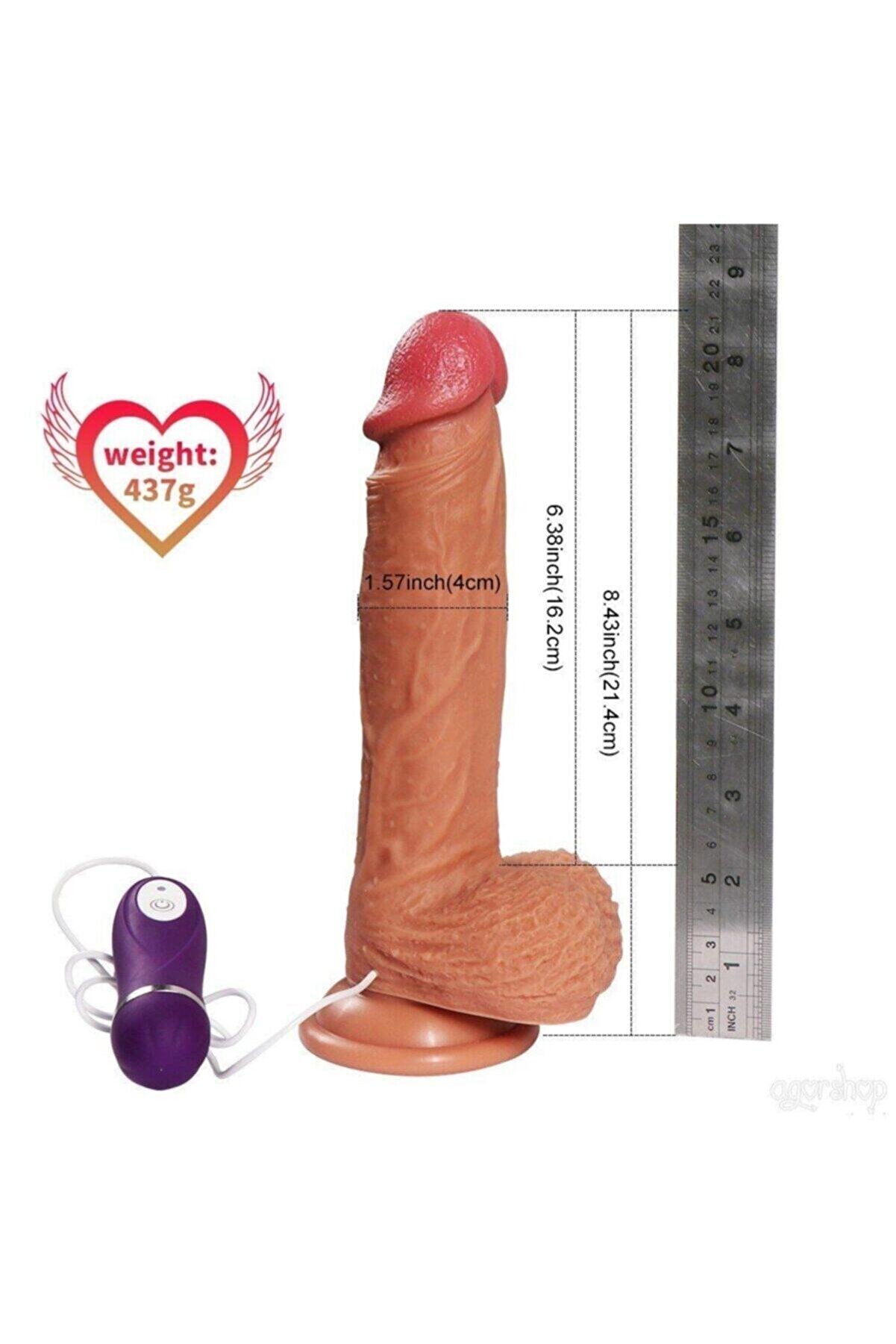 Meyrabest Di̇ldo Seri̇es Li̇ttle Dean 18 Cm &Ccedil;i̇ft Katmanlı Ti̇treşi̇mli̇ Reali̇sti̇k Peni̇s