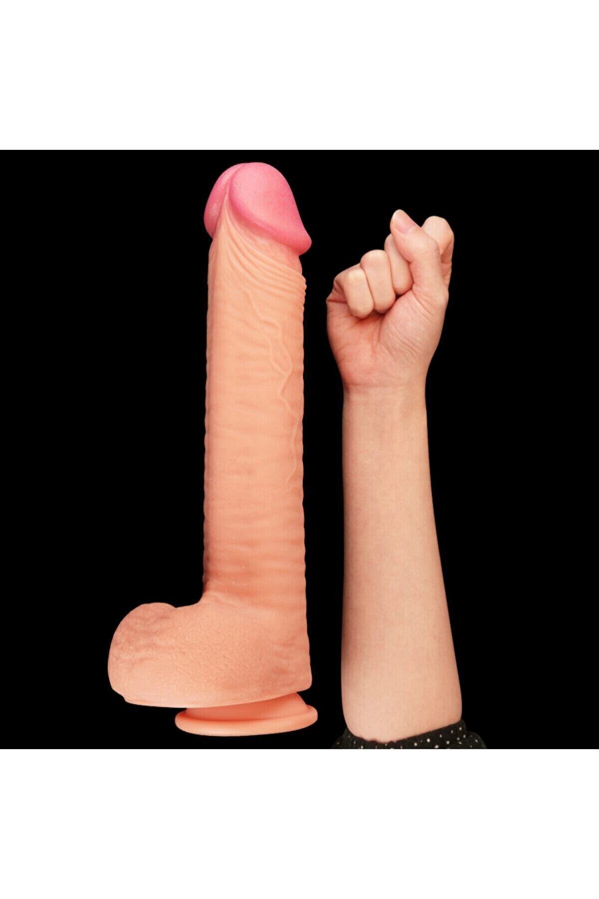 Meyrabest Ekstra Yumuşak &Ouml;zel &Ccedil;i̇ft Dokulu Reali̇sti̇k Peni̇s 26 Cm