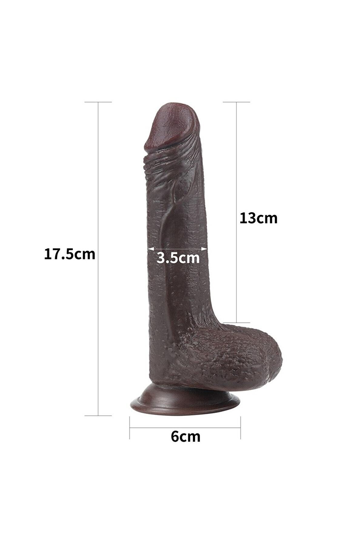 Meyrabest Sli̇di̇ng Hareketli̇ Dış Y&uuml;zey &Ouml;zel Seri̇ Ultra Yumuşak 17 Cm Reali̇sti̇k Peni̇s