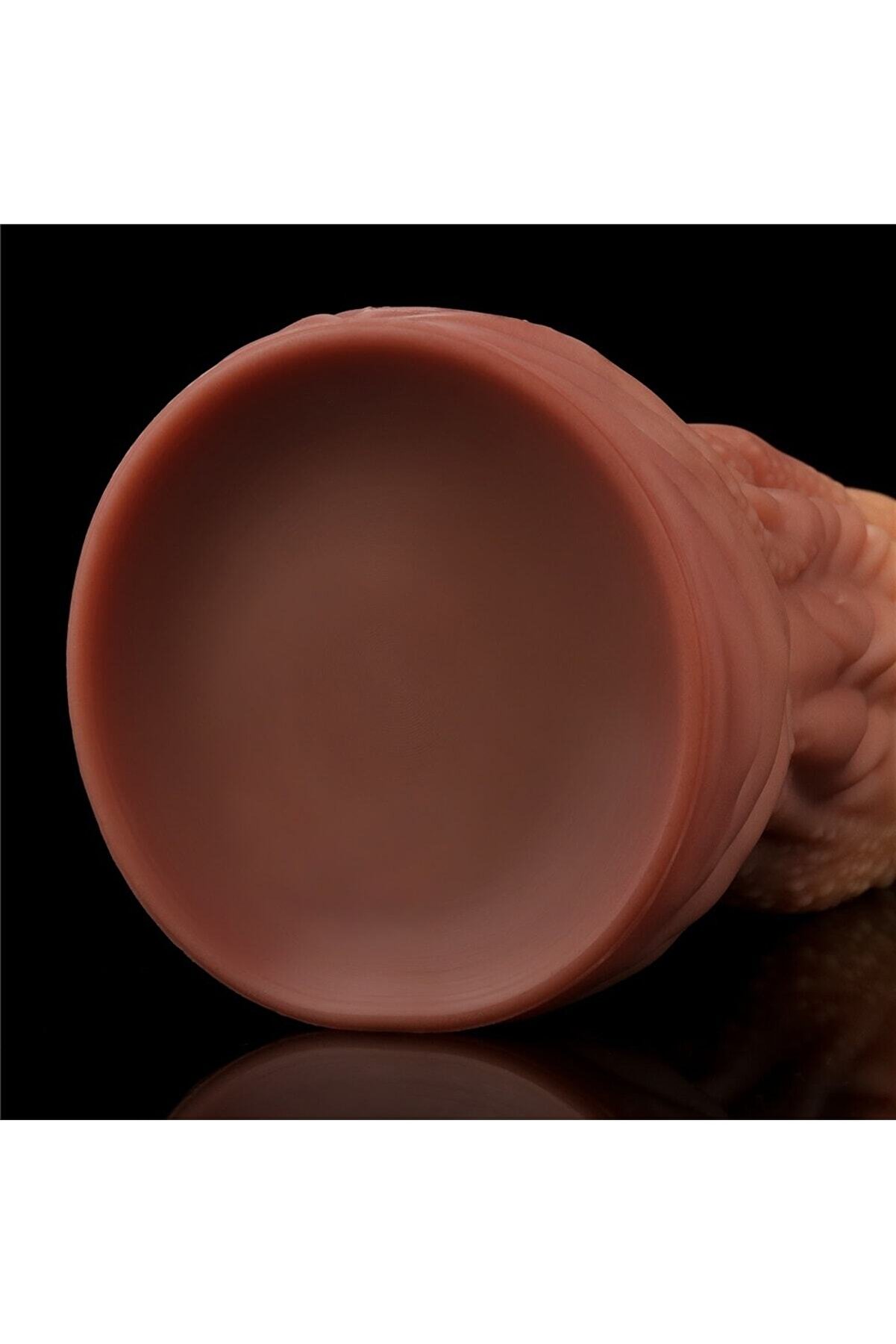 Meyrabest 25 Cm 10   Dual Layered Plati̇num Si̇li̇cone Tongue Di̇ldo