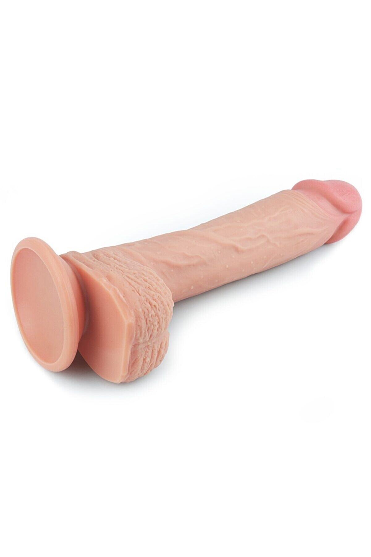 Meyrabest Lovetoy Nature Cock Ekstra Yumuşak &Ouml;zel &Ccedil;i̇ft Dokulu 21 Cm Reali̇sti̇k Peni̇s Lv4003