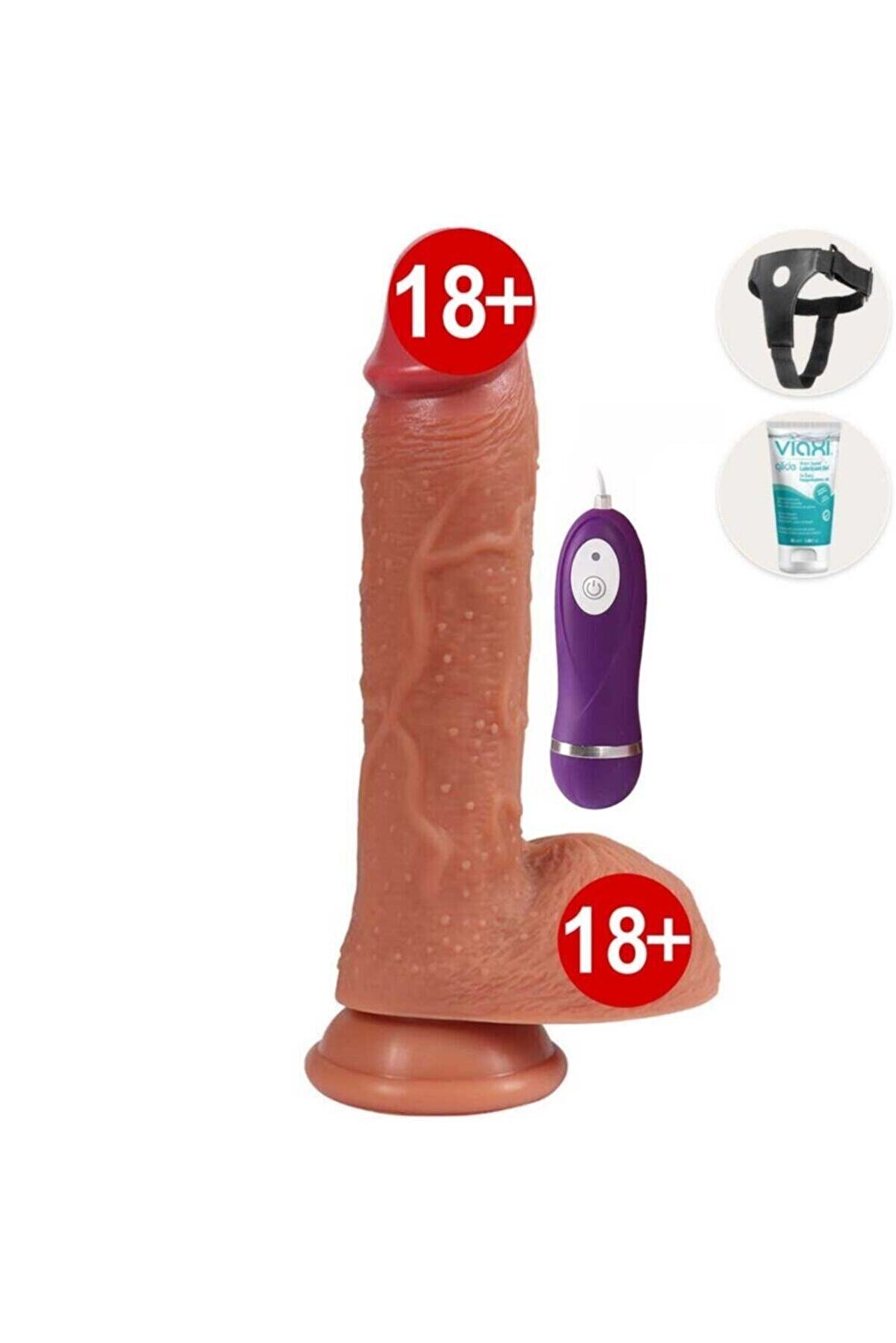 Meyrabest Ekstra Yumuşak &Ccedil;i̇ft Katmanlı Si̇li̇kon Dokuda Ti̇treşi̇mli̇ Kemerli̇ Reali̇sti̇k Peni̇s