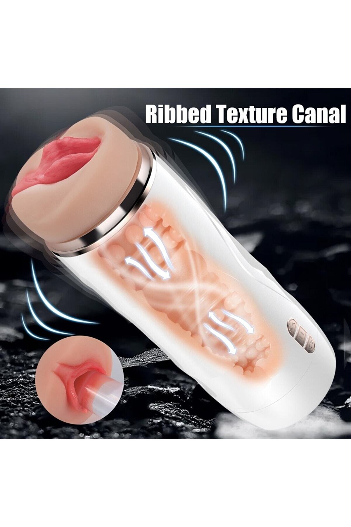 Erox Xi̇se Ri̇ley Sucti̇on Emi̇ş G&uuml;&ccedil;l&uuml; 7 Mod Ti̇treşi̇mli̇ Reali̇sti̇k Vaji̇na