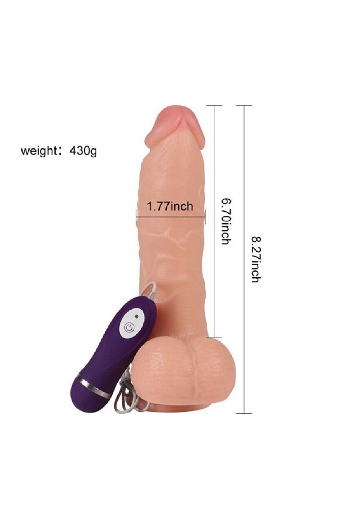 Meyrabest Shqu Adam 10 Mod Ti̇treşi̇mli̇ Reali̇sti̇k Peni̇s 21 Cm