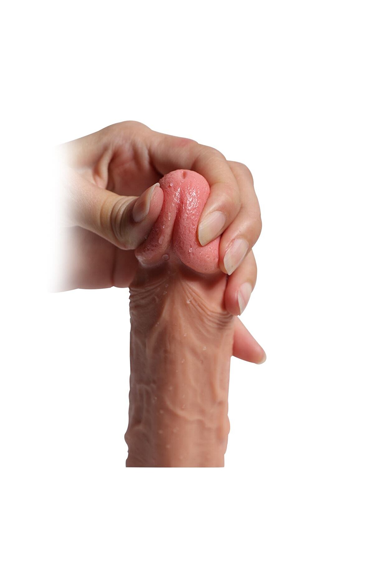 Meyrabest 21 Cm &Ccedil;i̇ft Katmanlı Eği̇k Reali̇sti̇k Peni̇s