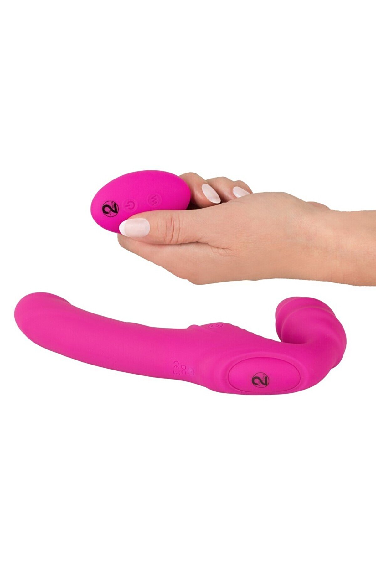 Erox Rc Vi̇brati̇ng Strapless Strap-On 2 Vi̇brat&ouml;r