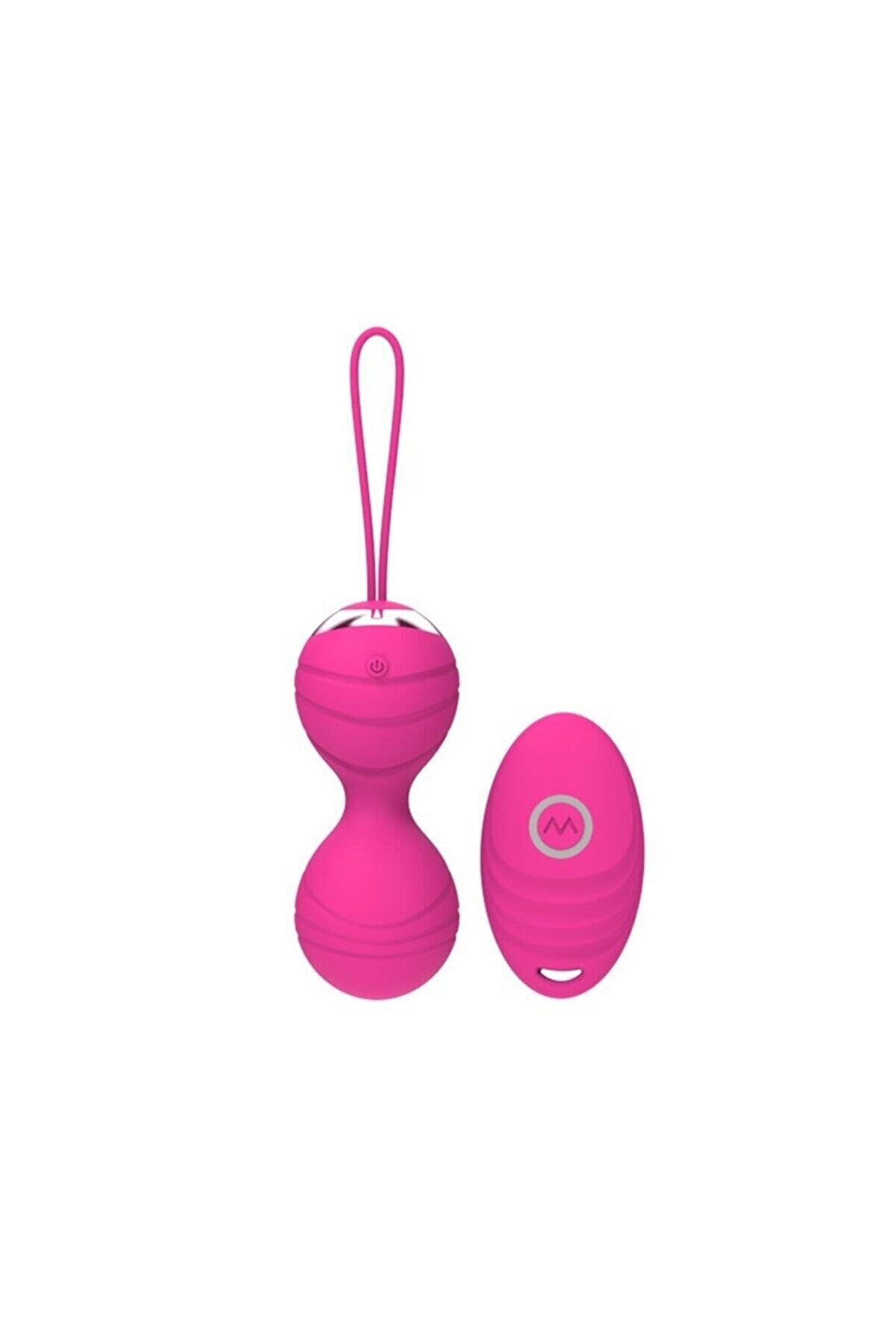 Erox Pembe Uzaktan Kumandalı Kegel Egzersi̇z Topu Vi̇brat&ouml;r