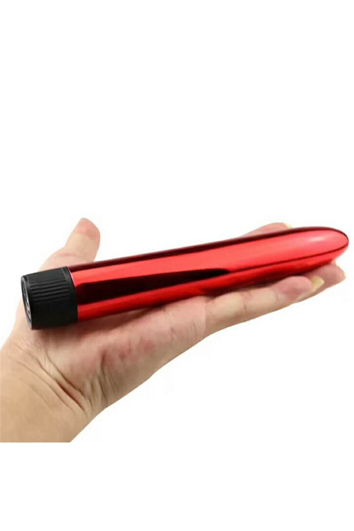 Erox Ayarlanabi̇li̇r Hızlı Metal Vi̇brati̇ng Anal Ve Vaji̇nal Metal Vi̇brat&ouml;r Red