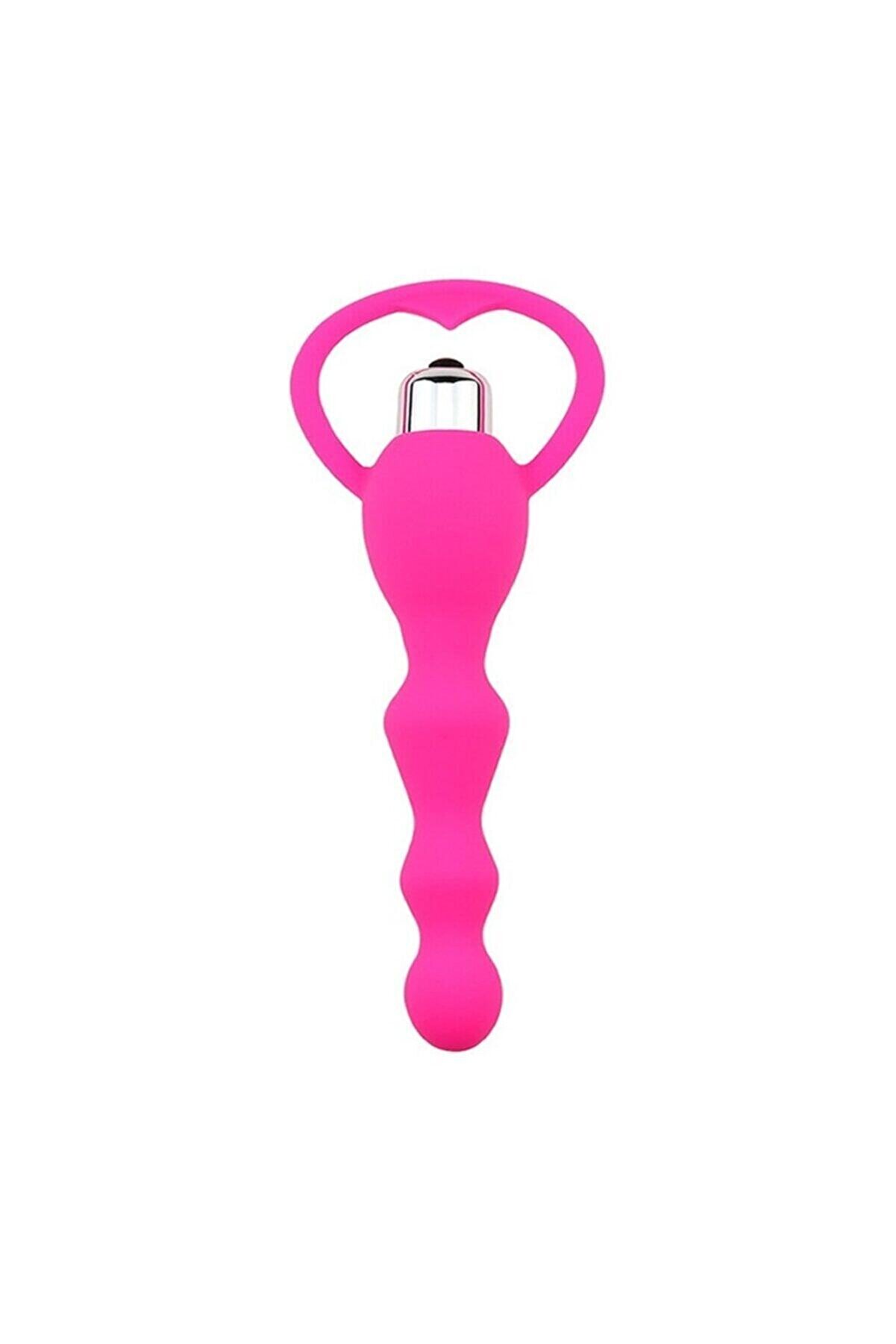 Erox Anal Plug Boğumlu Ti̇treşi̇mli̇ Medi̇kal Si̇li̇kon Pembe Anal Vi̇brat&ouml;r