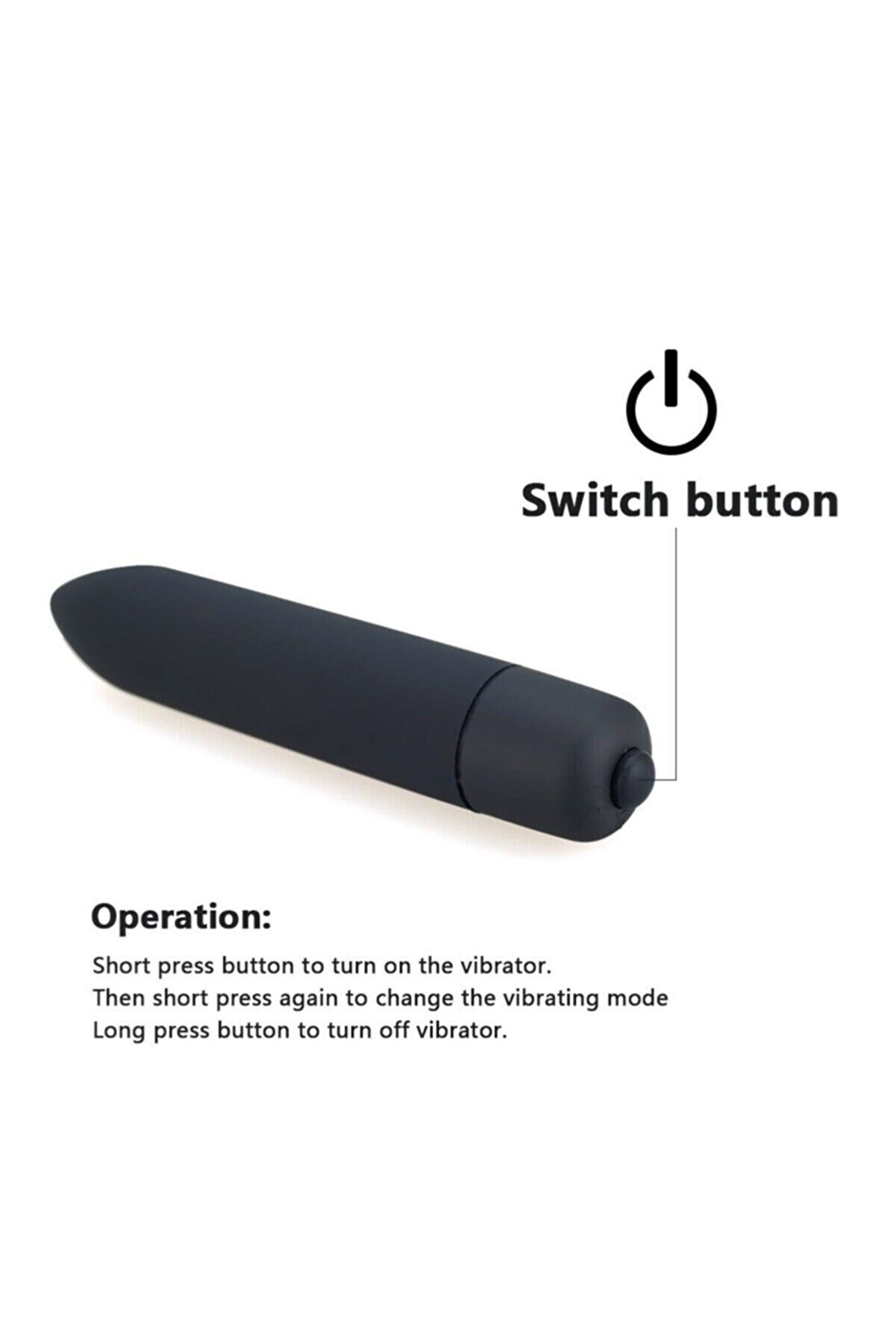 Erox 10 Mode Vi̇brati̇on Mi̇ni̇ Bullet Vi̇brator Mor