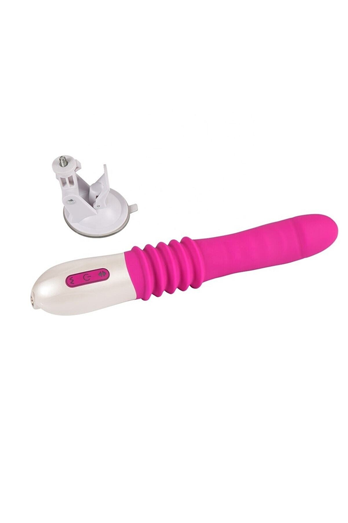 Erox Shqu Y&ouml;n&uuml; Ayarlanabi̇li̇r Ileri̇-Geri̇ Haraketli̇ Ti̇treşi̇mli̇ Vi̇brat&ouml;r&Peni̇s