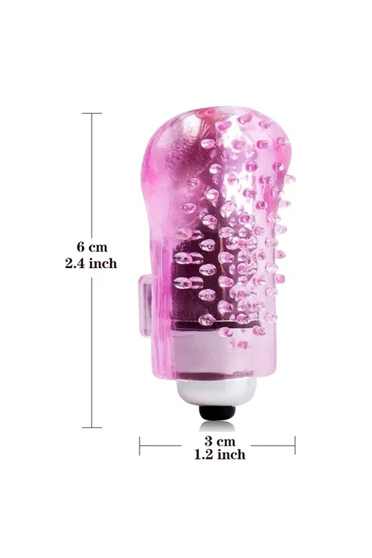 Erox Pembe Fi̇nger Tırtıklı Yumuşak Dokulu Ti̇treşi̇mli̇ Parmak Vi̇brat&ouml;r