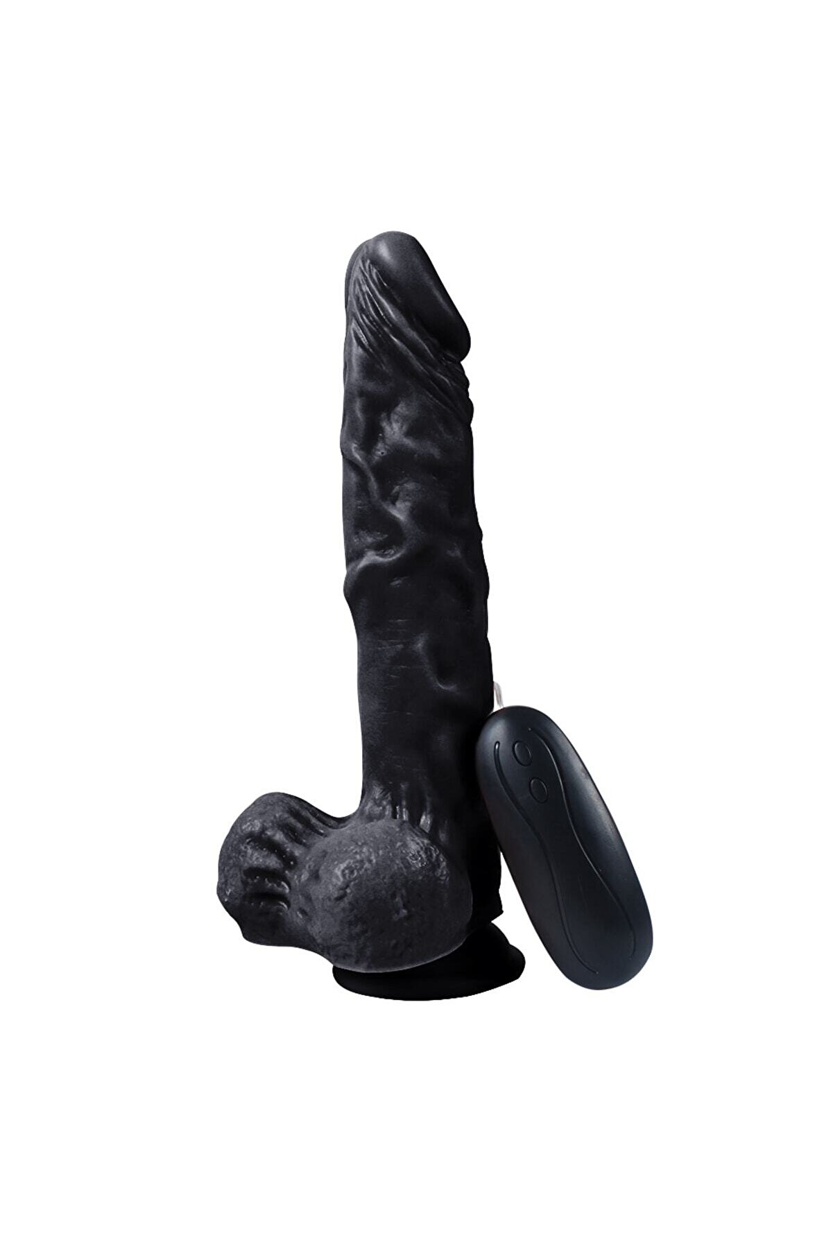 Erox Vi̇ctory Hero 22,5 Cm Ti̇treşi̇mli̇ Black Reali̇sti̇k Peni̇s Di̇ldo Vi̇brat&ouml;r