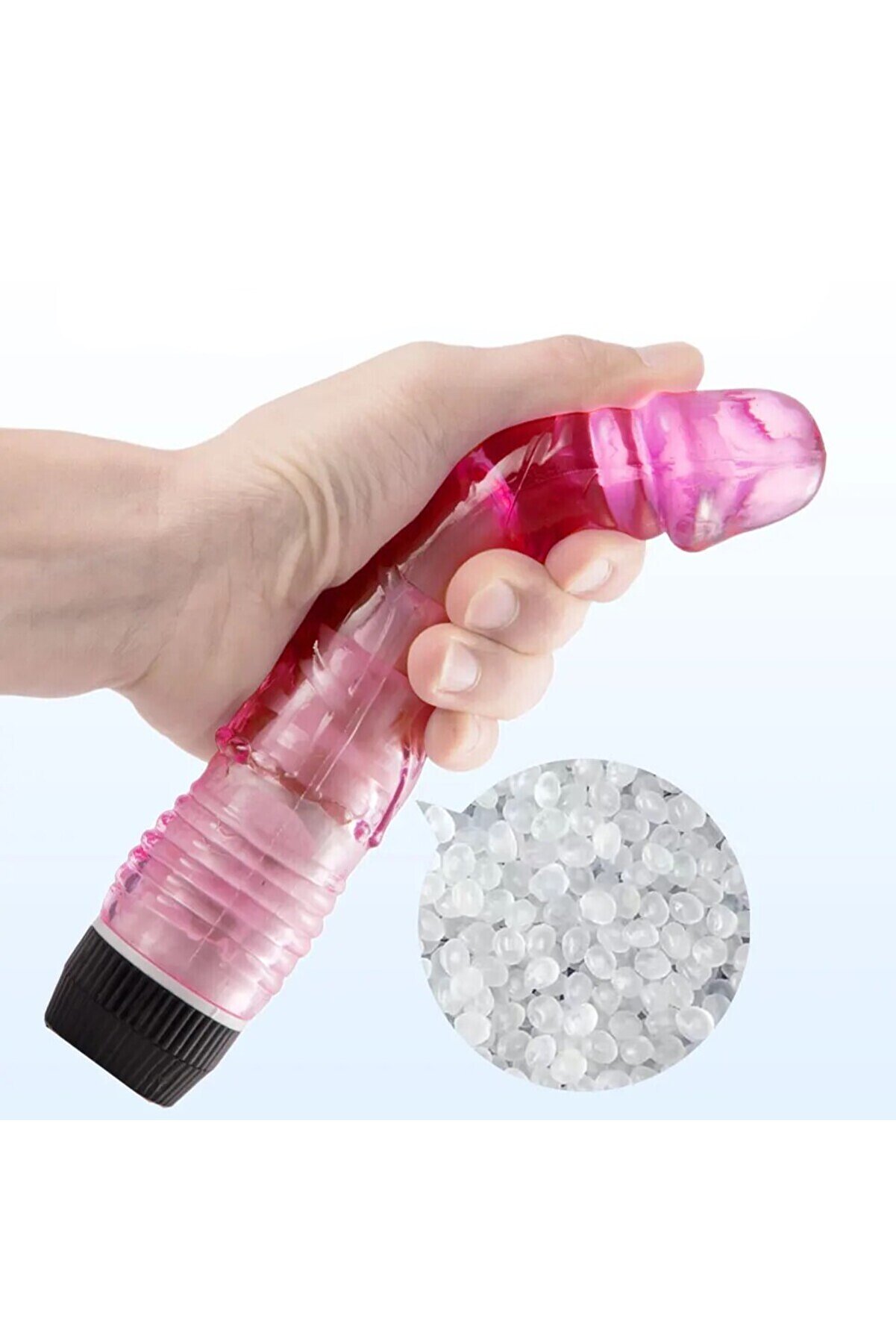 Erox 18 Cm Multi̇speed Hızı Ayarlanabi̇li̇r Jel Dokulu Pembe Reali̇sti̇k Di̇ldo Vi̇brat&ouml;r