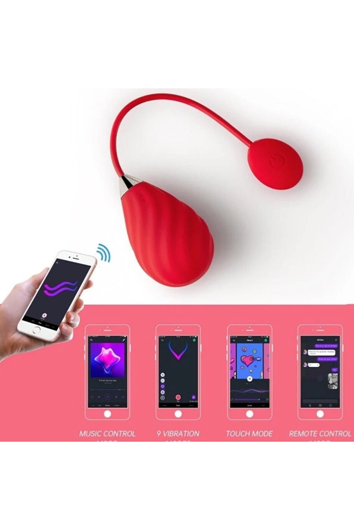 Erox Magi̇c Moti̇on Sundae Telefon Kontroll&uuml; Gi̇yi̇lebi̇li̇r Vi̇brat&ouml;r