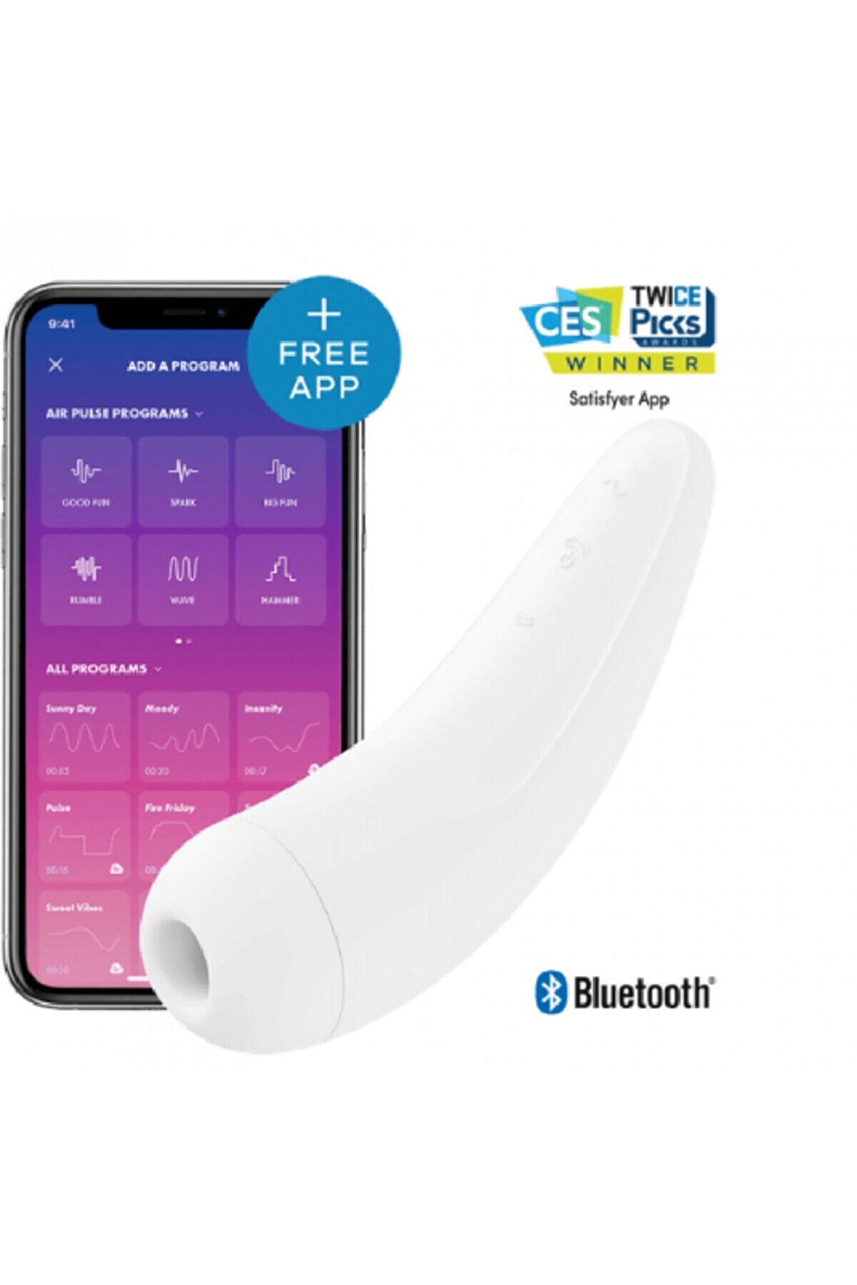 Erox Curvy 2+ Whi̇te Telefon Kontroll&uuml; Emi̇ş Vi̇brat&ouml;r