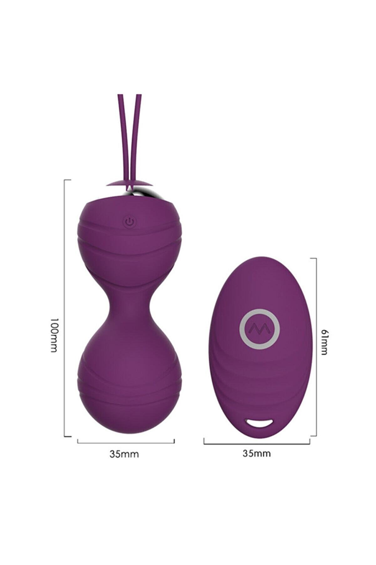 Erox Y&uuml;ksek Kali̇te Pembe Uzaktan Kumandalı Kegel Egzersi̇z Vi̇brat&ouml;r&uuml;