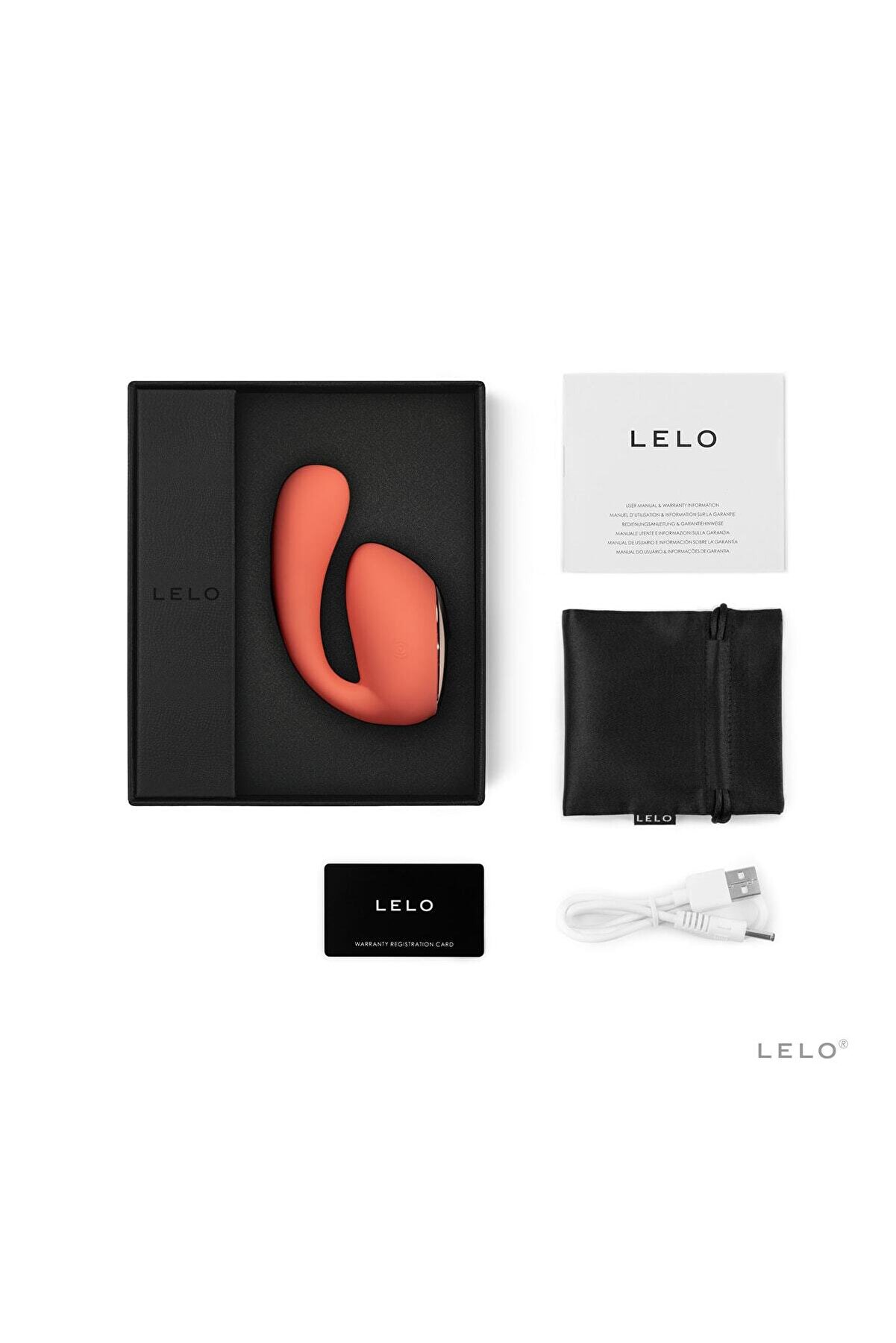 Erox Ida Wave Dual Sti̇mulasyon Massager Coral Red