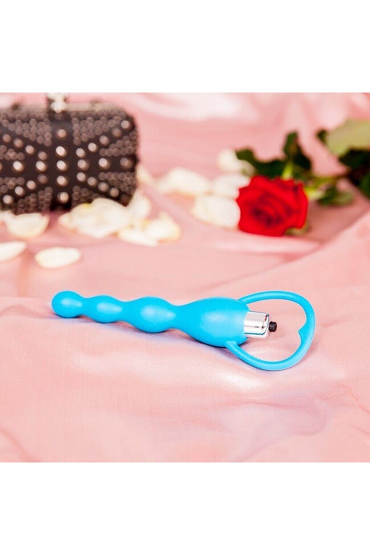 Erox 10 Fonksi̇yonlu Ti̇treşi̇mli̇ Pleasure Sli̇cone Anal Beads Vi̇brat&ouml;r Blue