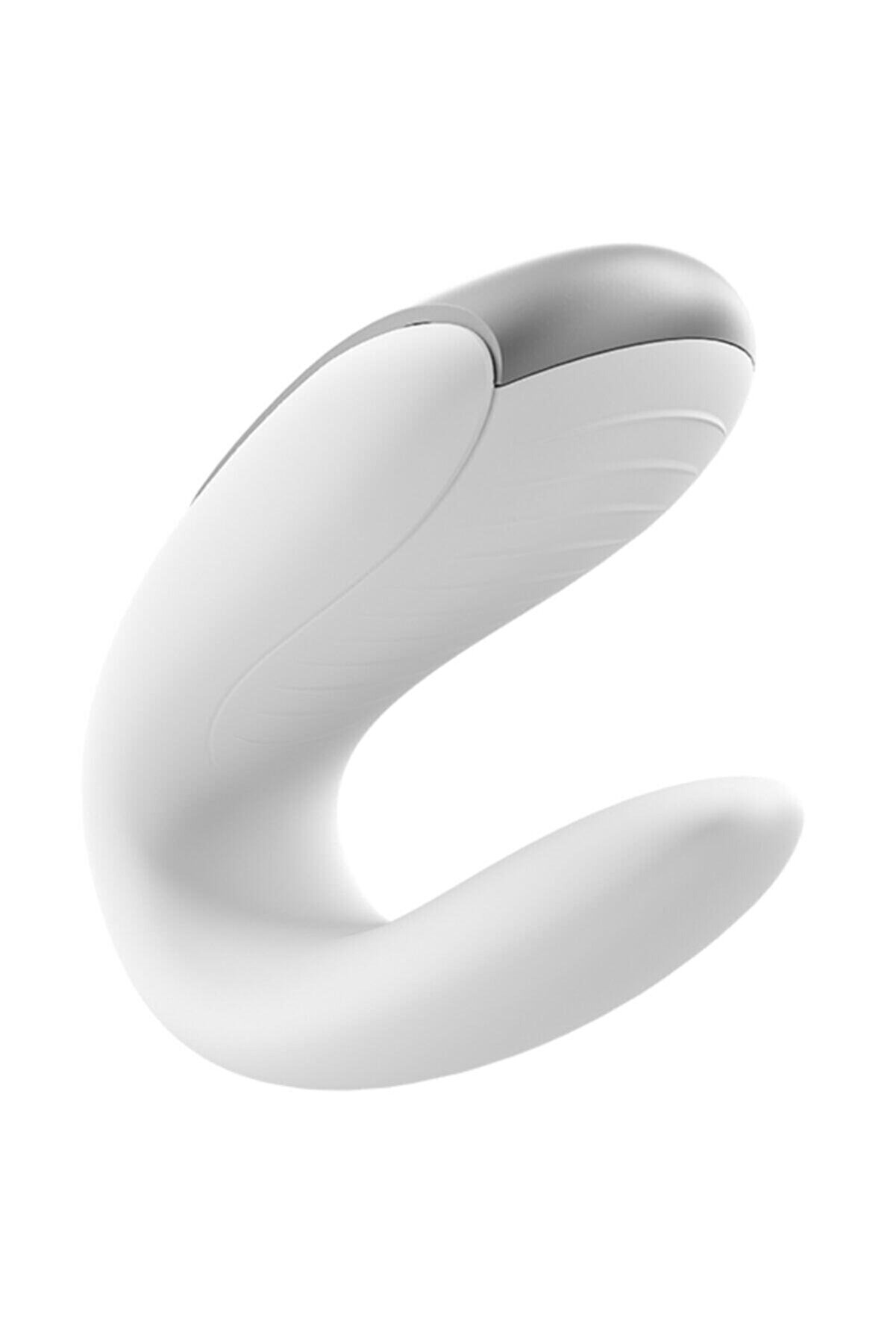 Erox Double Fun Whi̇te Telefon Kontroll&uuml; Ve Uzaktan Kumandalı &Ccedil;i̇ftler I&ccedil;i̇n Vi̇brat&ouml;r