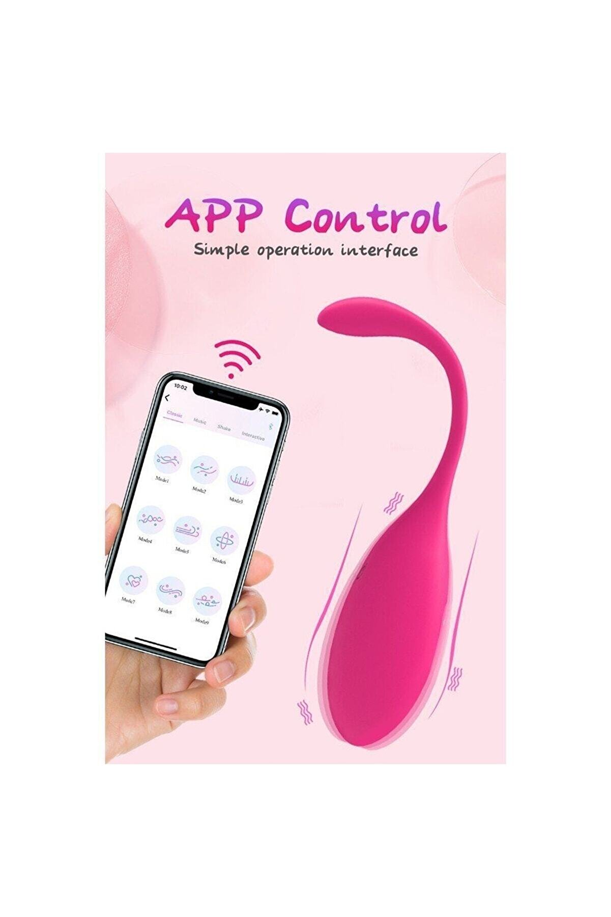 Erox Telefon Kontroll&uuml; Gi̇yi̇lebi̇li̇r Kegel Balls Vi̇brat&ouml;r