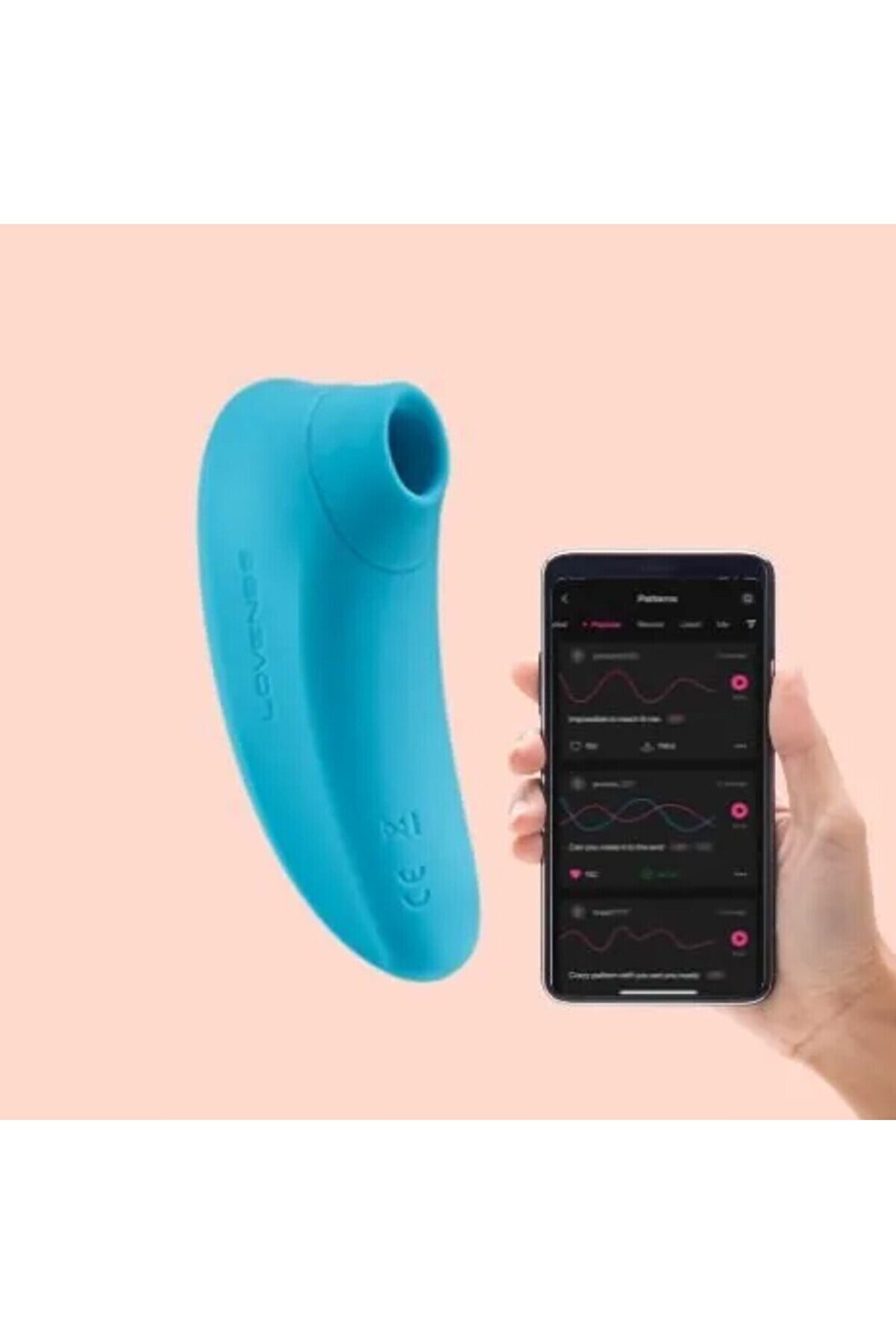 Erox Lovense Tenera Telefon Kontroll&uuml; Emi̇ş G&uuml;&ccedil;l&uuml; Vi̇brat&ouml;r