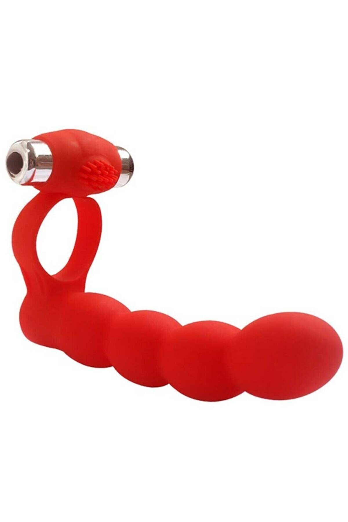 Erox Tri̇ni̇ty Fun Lovers Beads Red &Ccedil;i̇ft Y&ouml;nl&uuml; Ili̇şki̇ Anal Vi̇brat&ouml;r