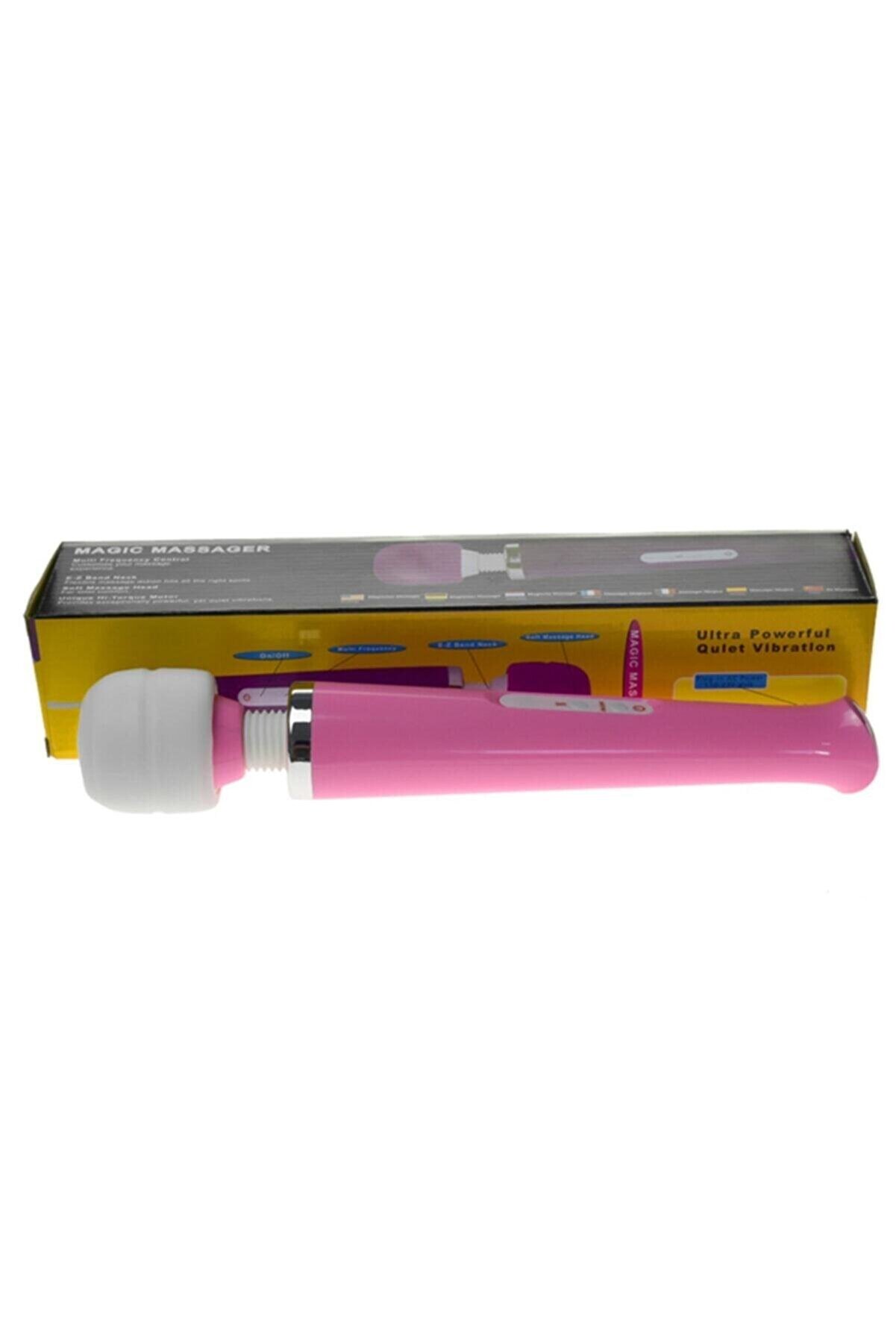 Erox Si̇yah Magi̇c Massager Profesyonel 10 Modlu G&uuml;&ccedil;l&uuml; Masaj Aleti̇