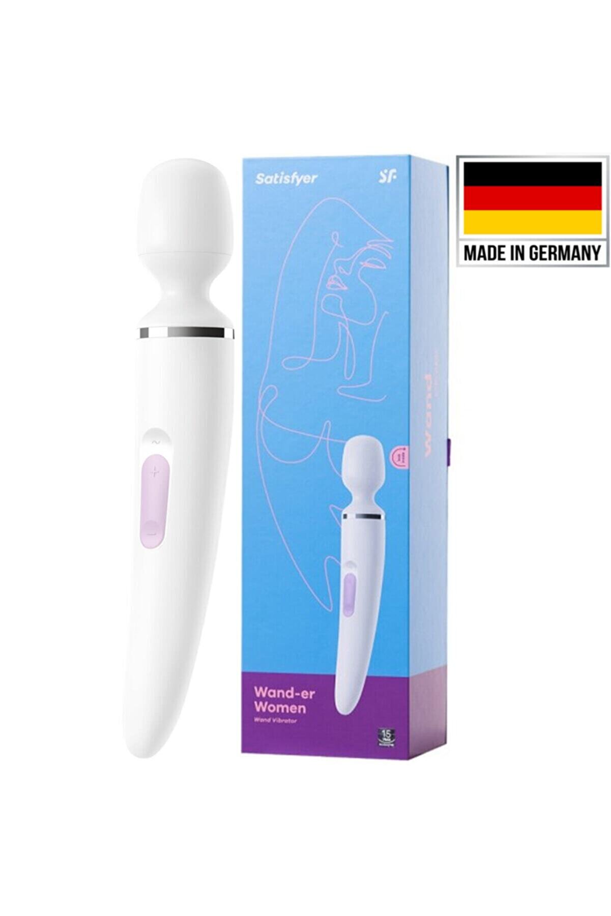 Erox Wand-Er Women G&uuml;&ccedil;l&uuml; Ti̇treşi̇mli̇ B&uuml;y&uuml;k Boy Ti̇treşi̇mli̇ Masaj Aleti̇ Vi̇brat&ouml;r+Jel