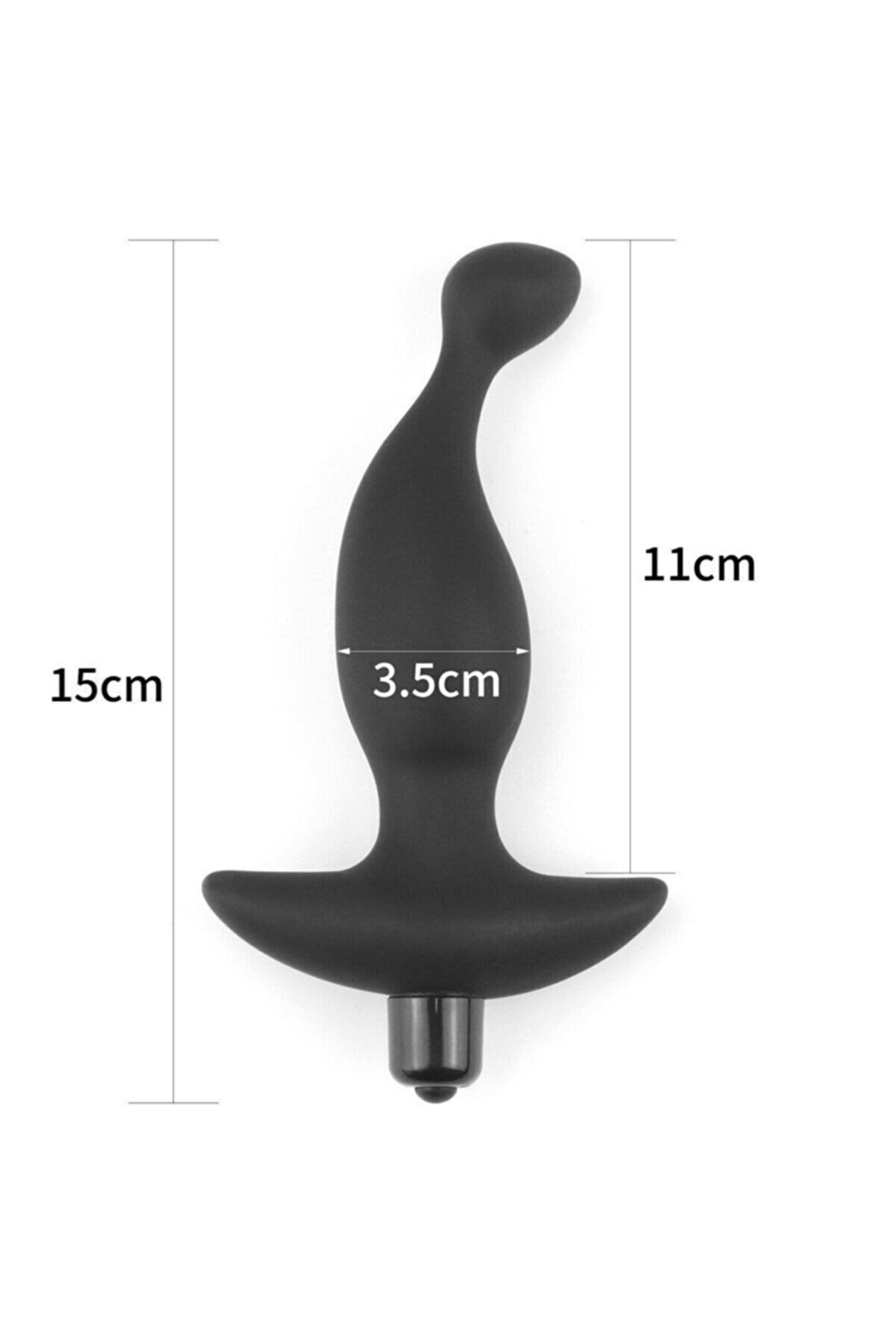 Erox Si̇li̇cone P-Spot Flexi̇ble Butt Plug Vi̇brat&ouml;r