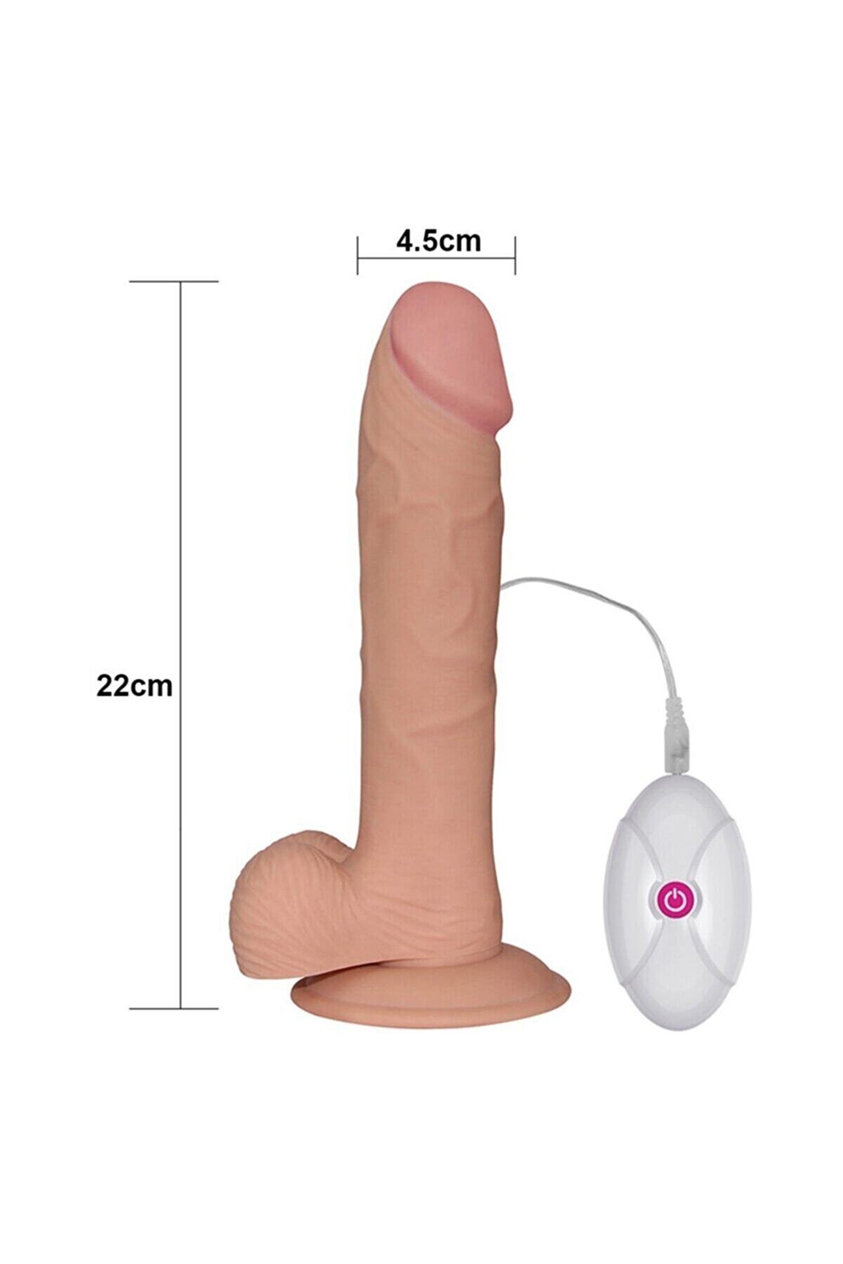 Erox Lovetoy The Ultra Soft Dude 23 Cm Ten Dokusu Reali̇sti̇k Vi̇brat&ouml;r